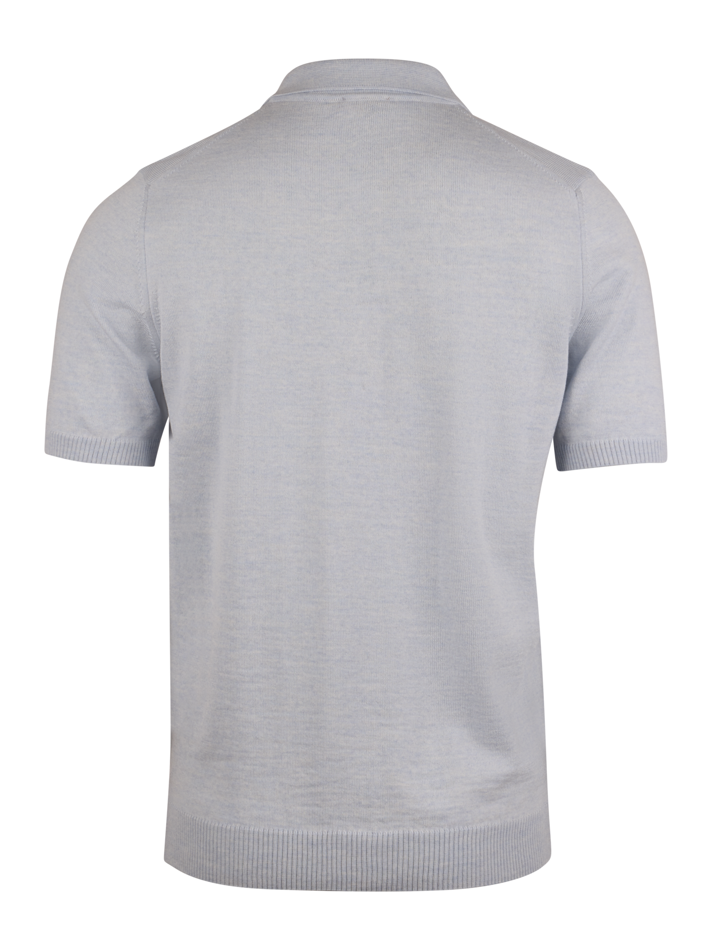Light blue Merino Wool Polo Shirt