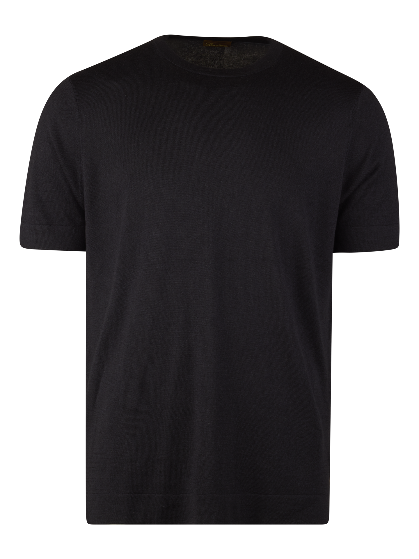 Stenströms Marinblå Siden/Kashmir T-Shirt | Herr | Herrtröjor & Stickat | Storlek: M | Marinblå | Enfärgad | Kort Ärm