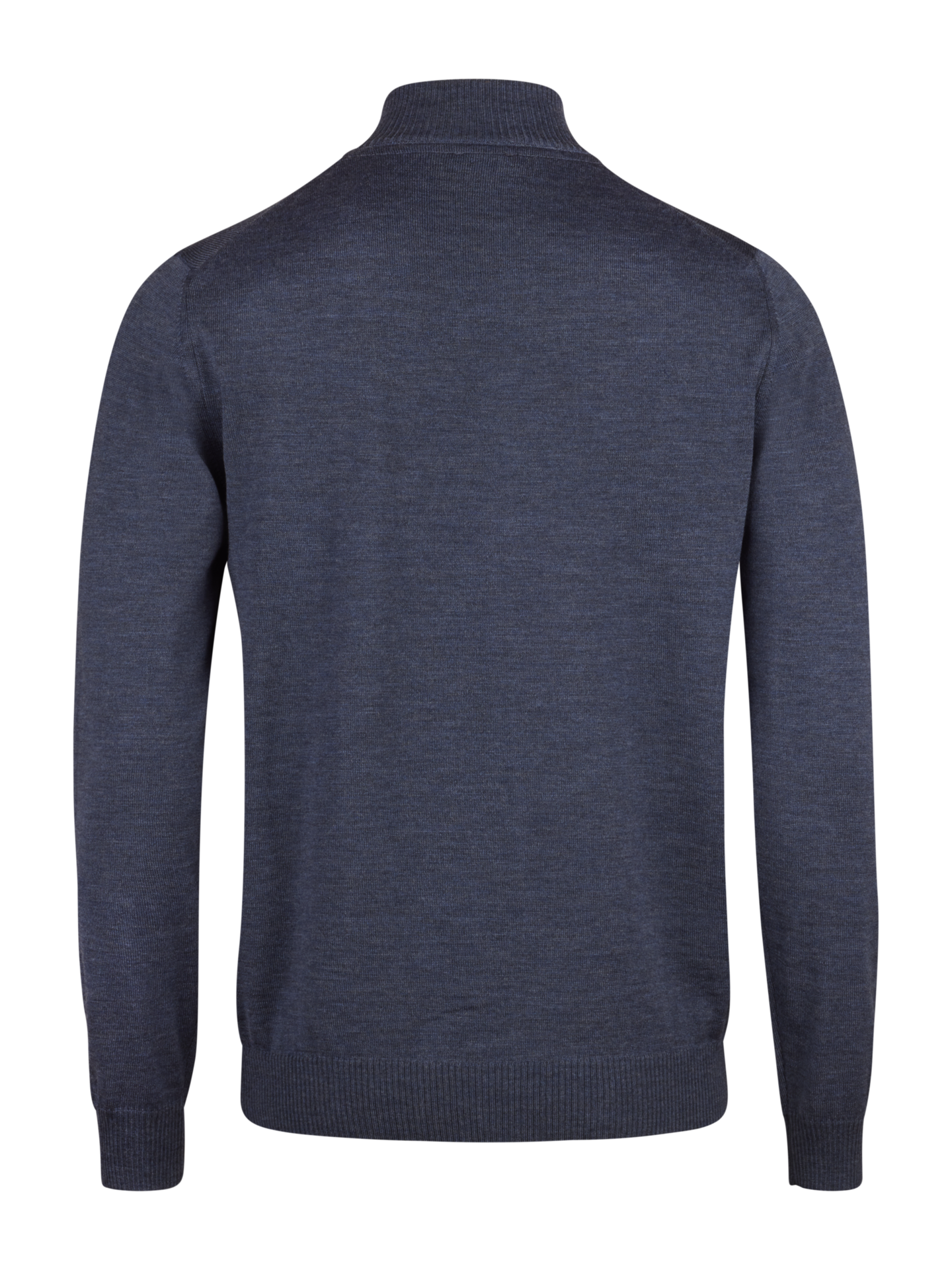 Mörkblå Merinoull Zip Cardigan