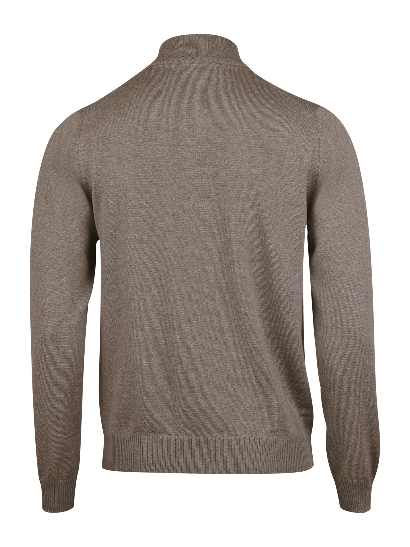 Light brown Merino Wool Zip Cardigan