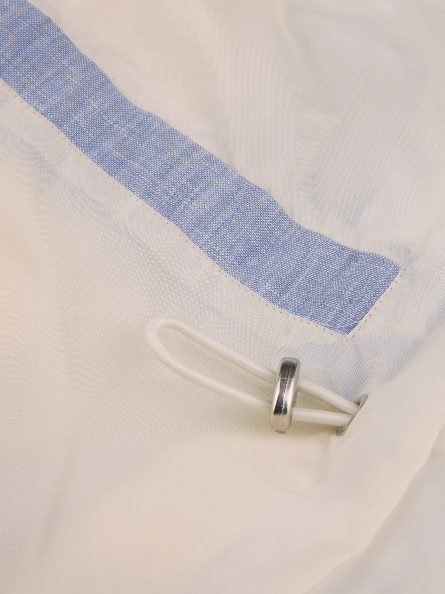 Blue Padded Linen Vest