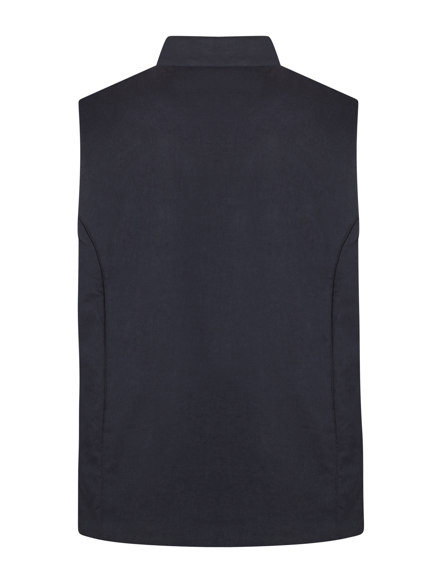 Navy blau Leinenweste