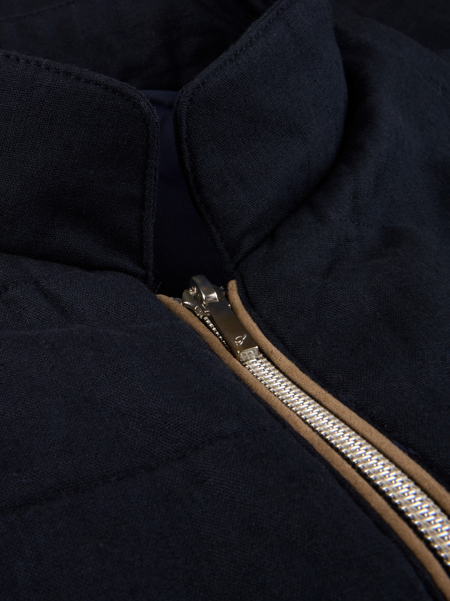 Navy Linen Vest