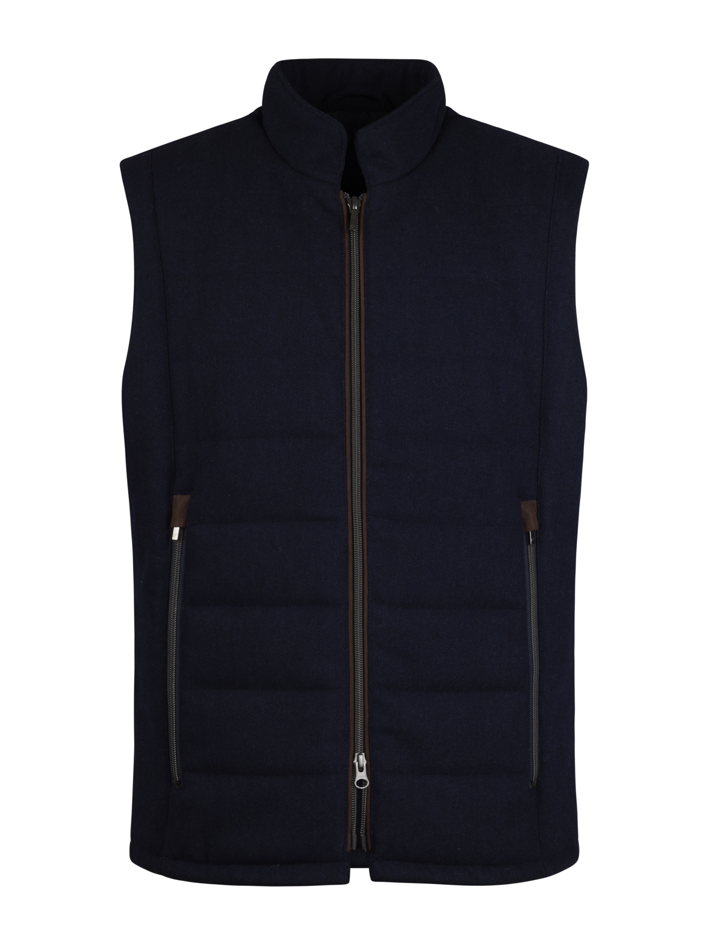 Navy Quilted Wool Vest Stenstroms