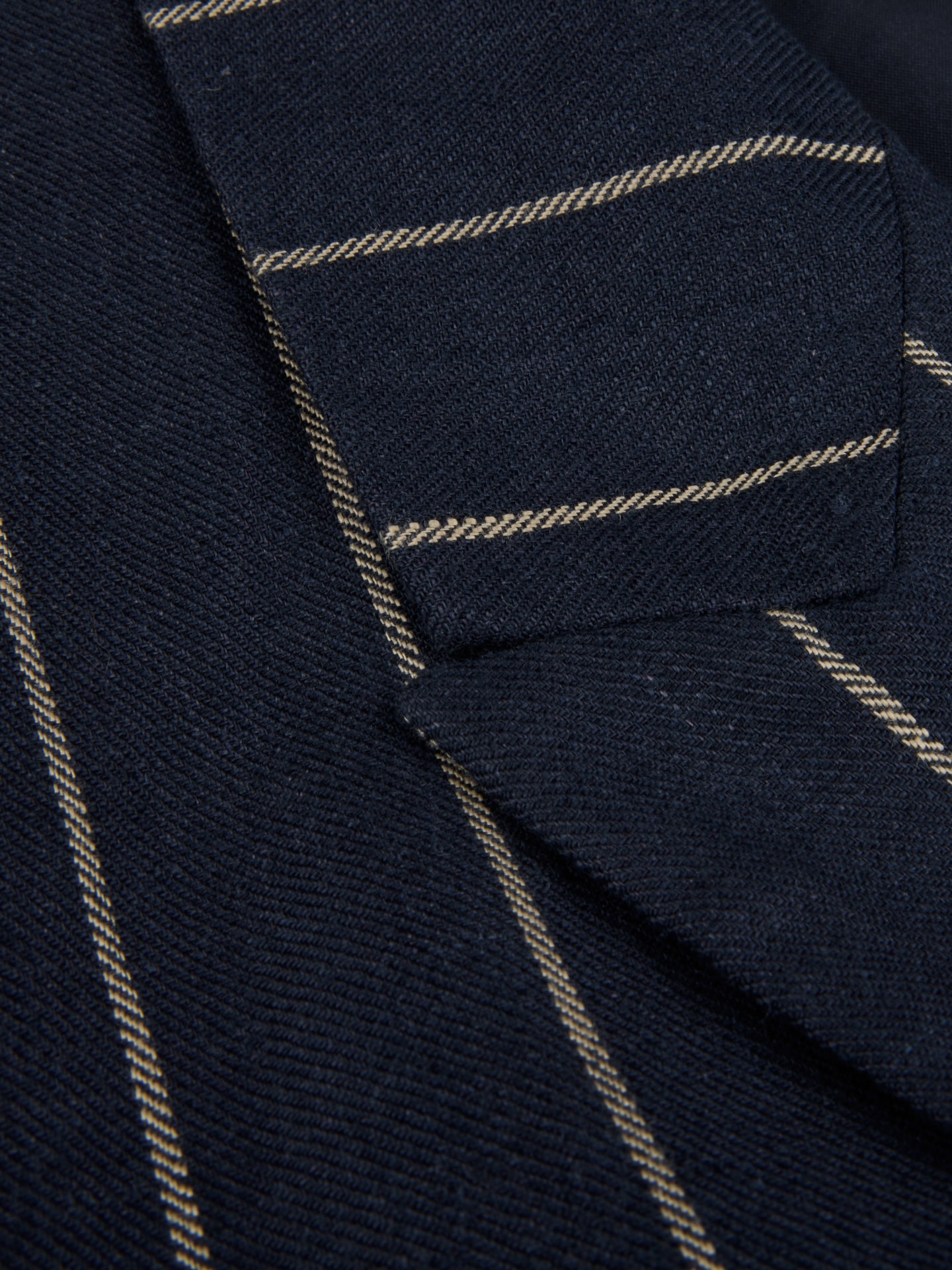 Elisabeth Navy Striped Linen Jacket