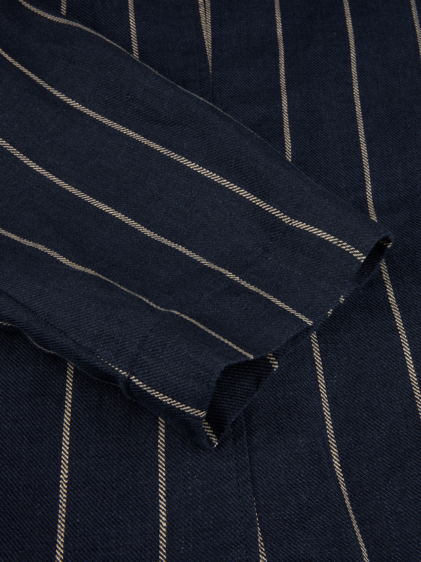 Elisabeth Navy Striped Linen Jacket