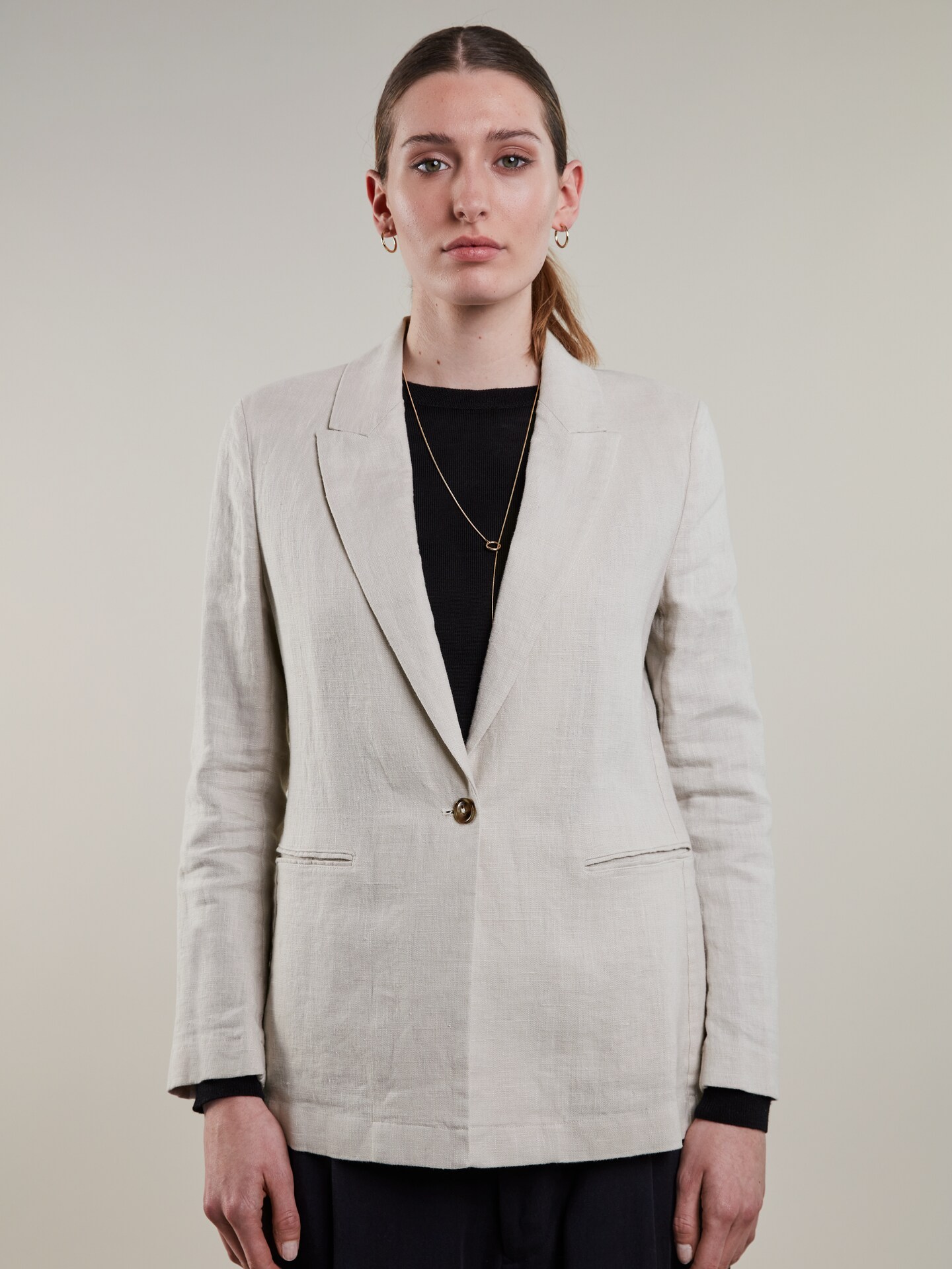 Elisabeth Leinenjacke, Hell beige