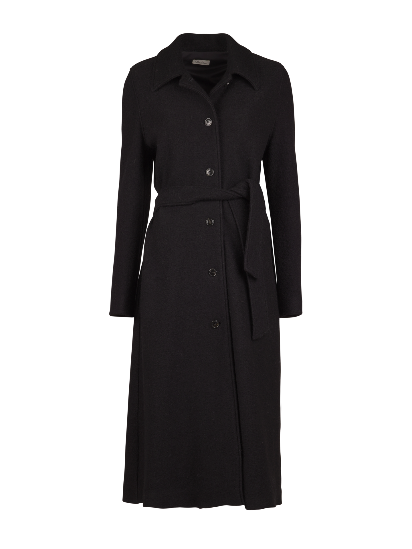 Greta Black Wool Coat | Stenstroms.com
