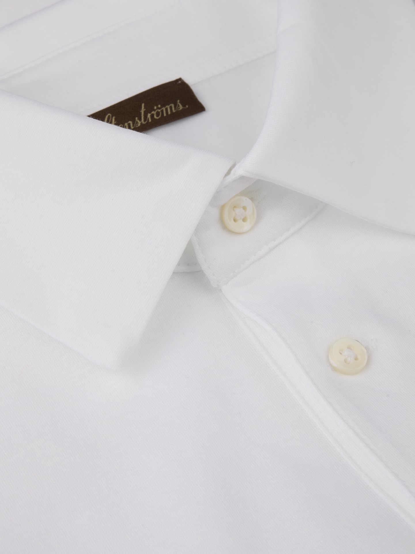 White Mercerised Polo Shirt 