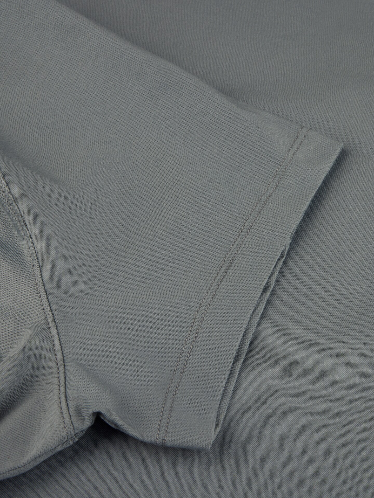 Blue Mercerised Polo Shirt 