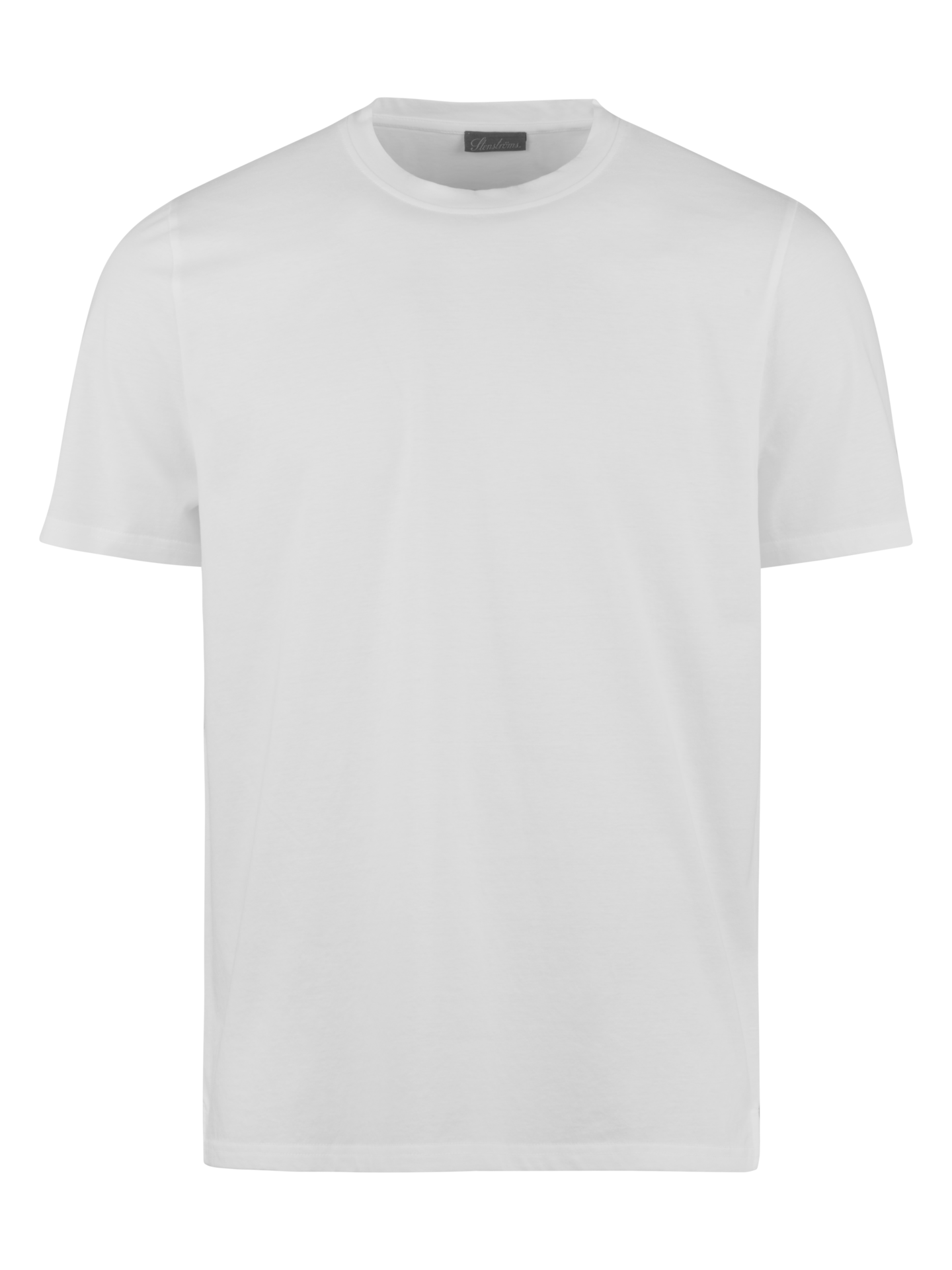 Stenströms White Cotton T-Shirt | Men | Polos & T-shirts | Size: 3XL | White | Solid | Short Sleeves
