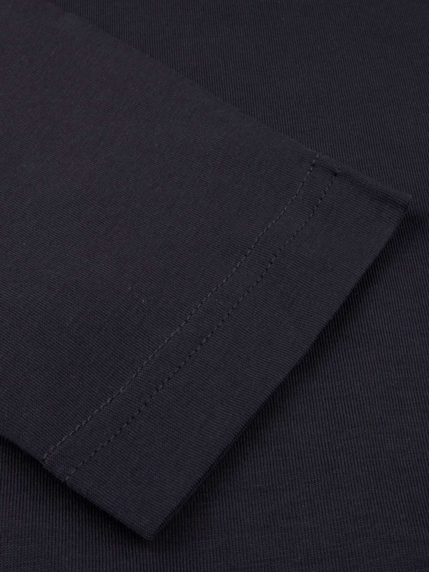 Navy blau Langärmliges T-Shirt