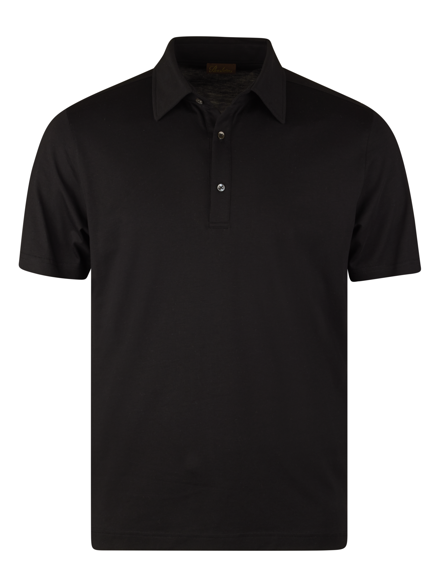 Stenströms Svart Pikétröja | Herr | Pikéer & T-shirts | Storlek: S | Svart | Enfärgad | Kort Ärm