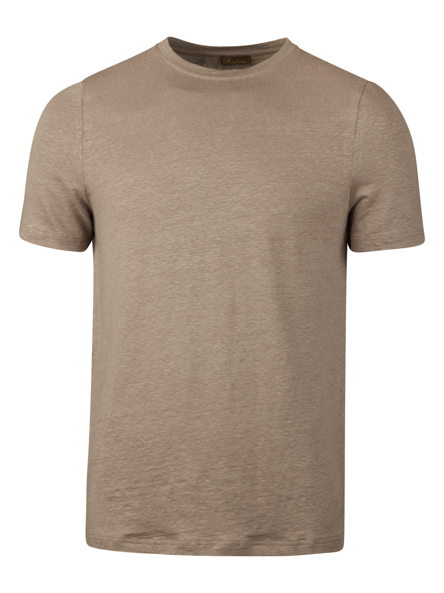 Stenströms Light brown Linen T-Shirt | Men | Polos & T-shirts | Size: XL | Light brown | Solid | Short Sleeves