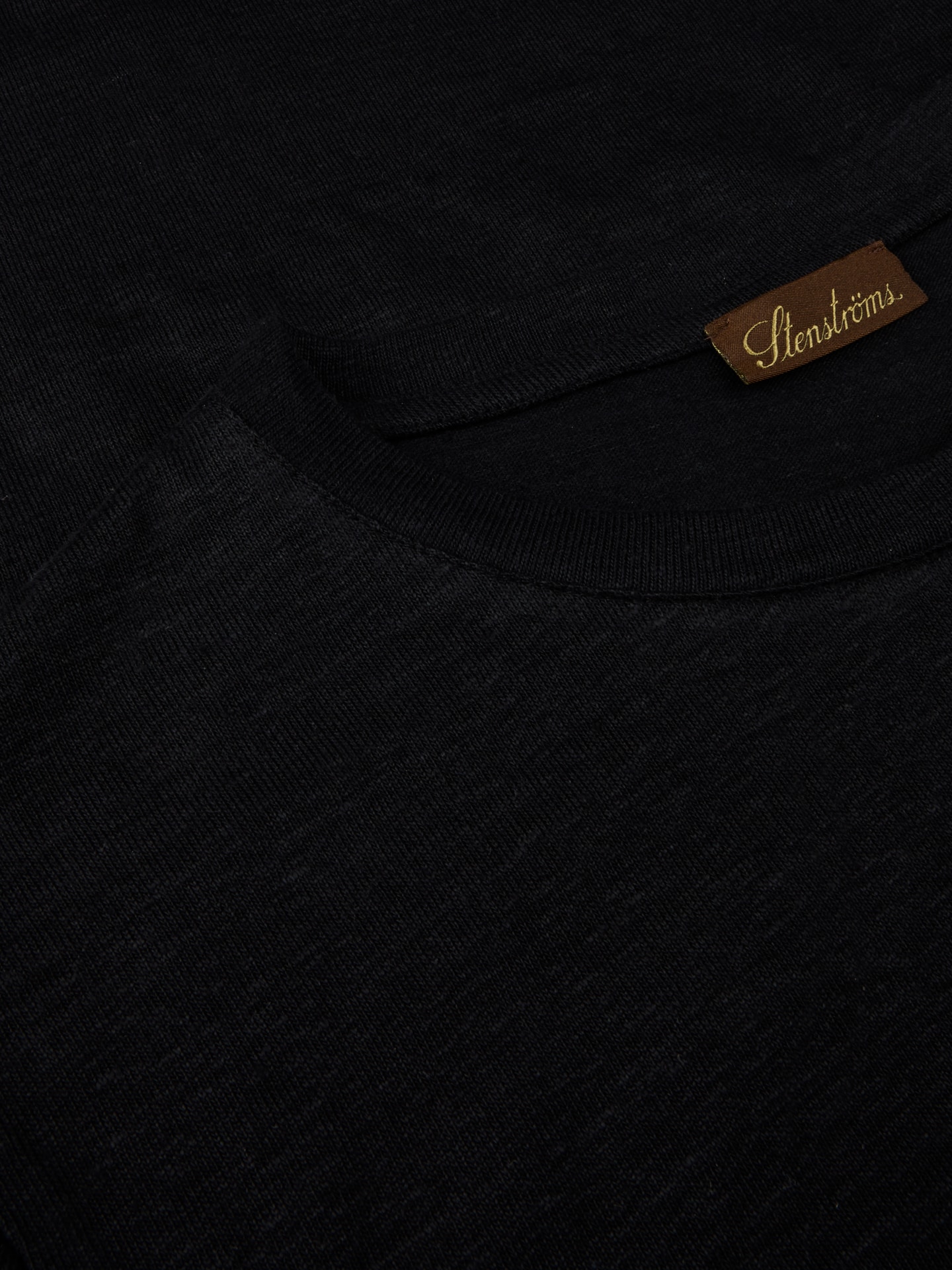 Black Linen T-Shirt 