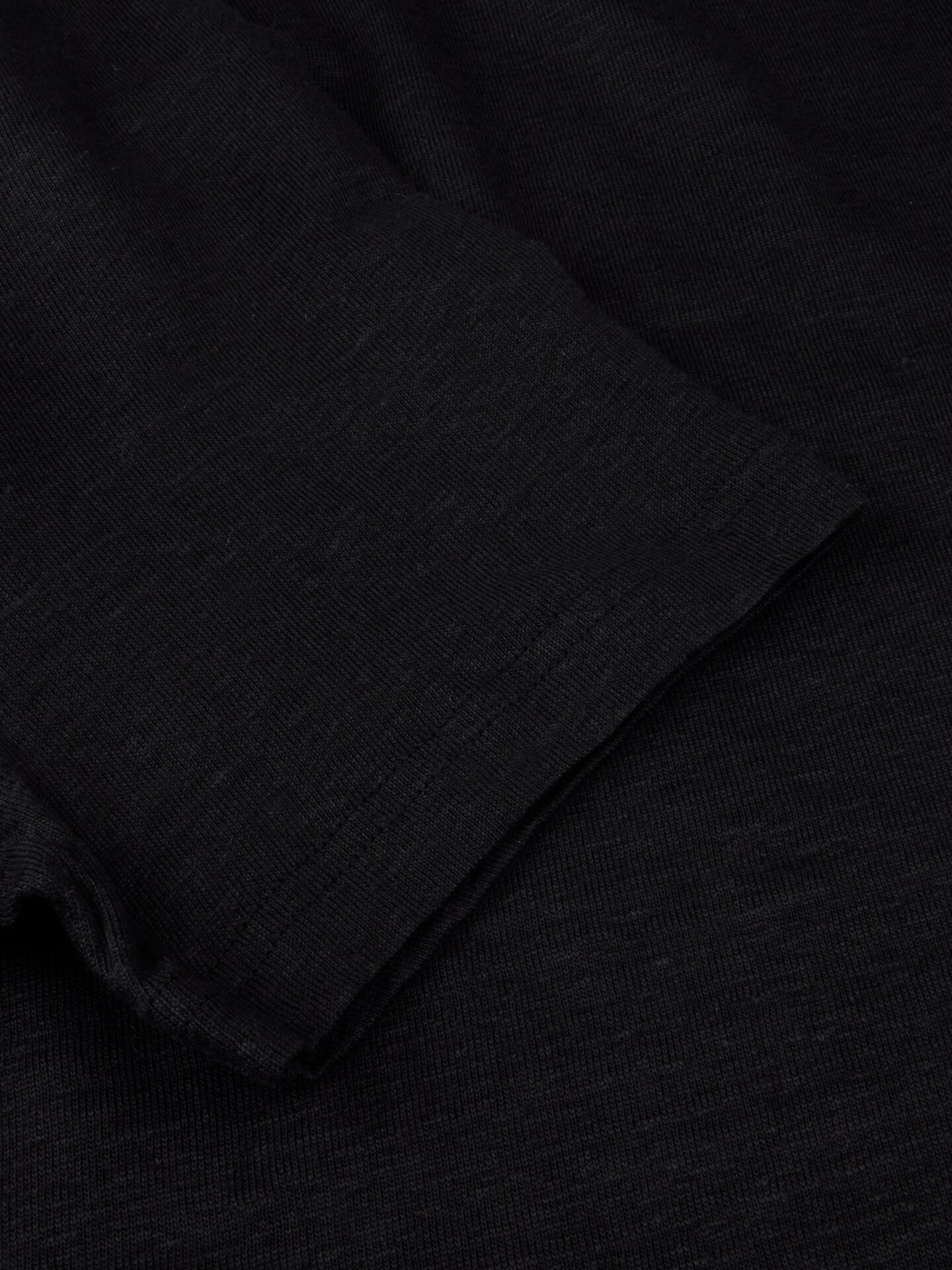 Black Linen T-Shirt 