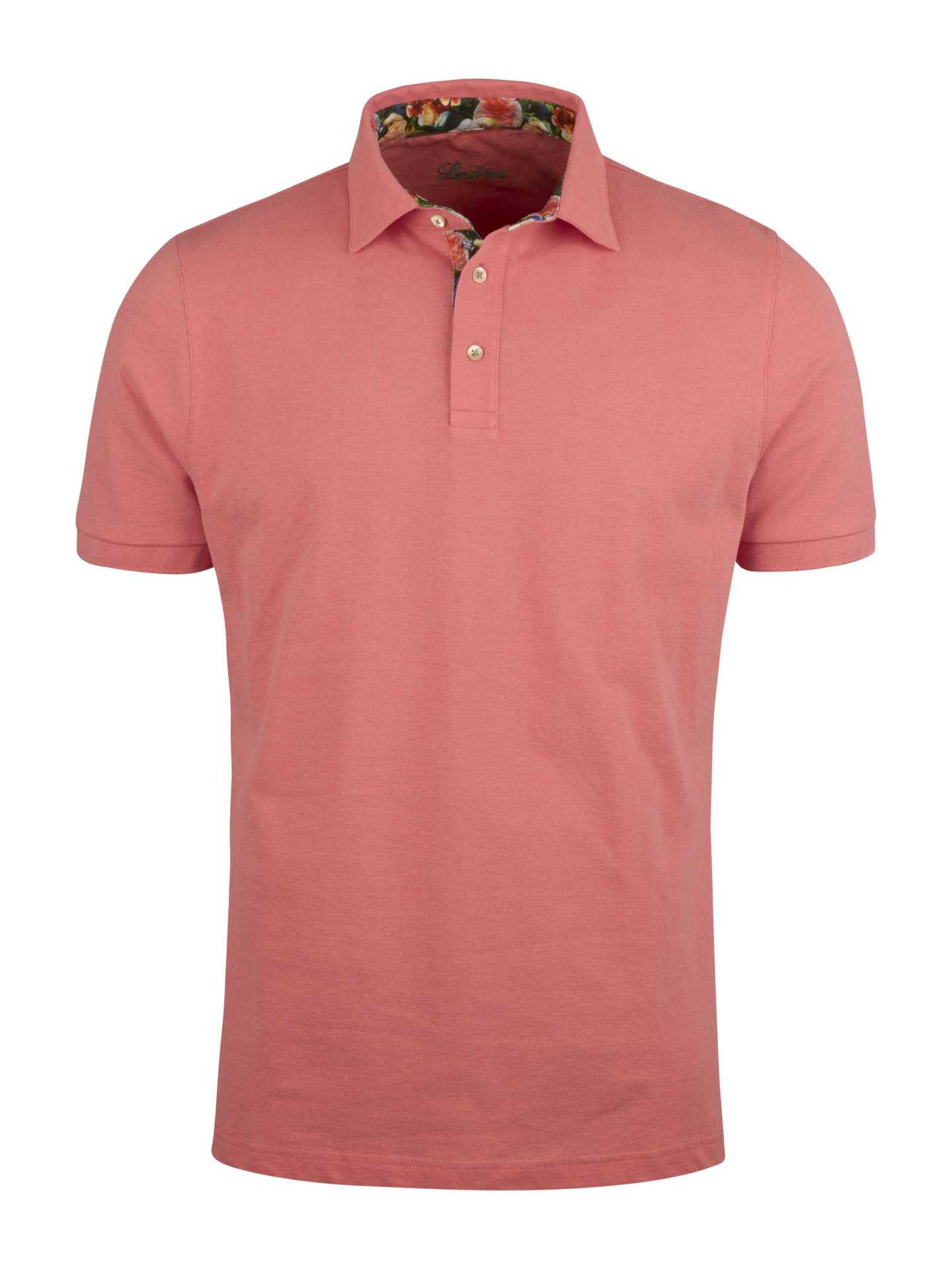 Stenströms Red Contrast Polo Shirt | Men | Polos & T-shirts | Size: XL | Red | Solid | Short Sleeves