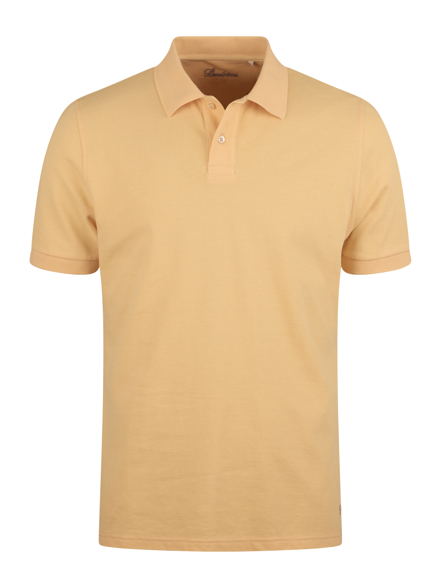 Stenströms Ljus orange Pikétröja | Herr | Pikéer & T-shirts | Storlek: 3XL | Ljus orange | Enfärgad | Kort Ärm