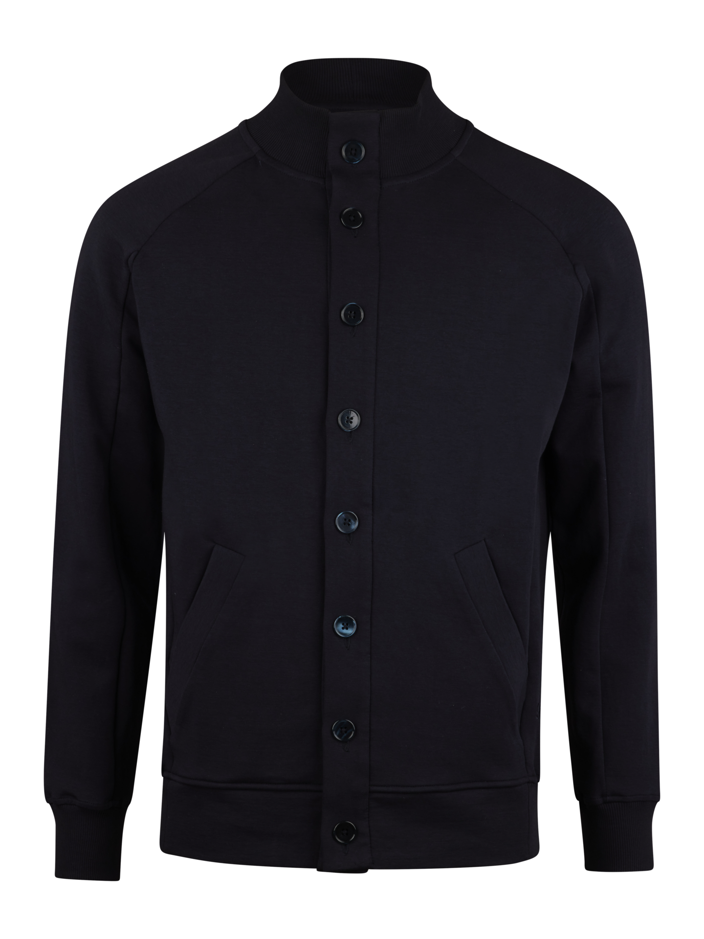 Stenströms Navy Jersey Cardigan | Men | Men's knitwear & sweatshirts | Size: 3XL | Navy | Solid | Long Sleeves