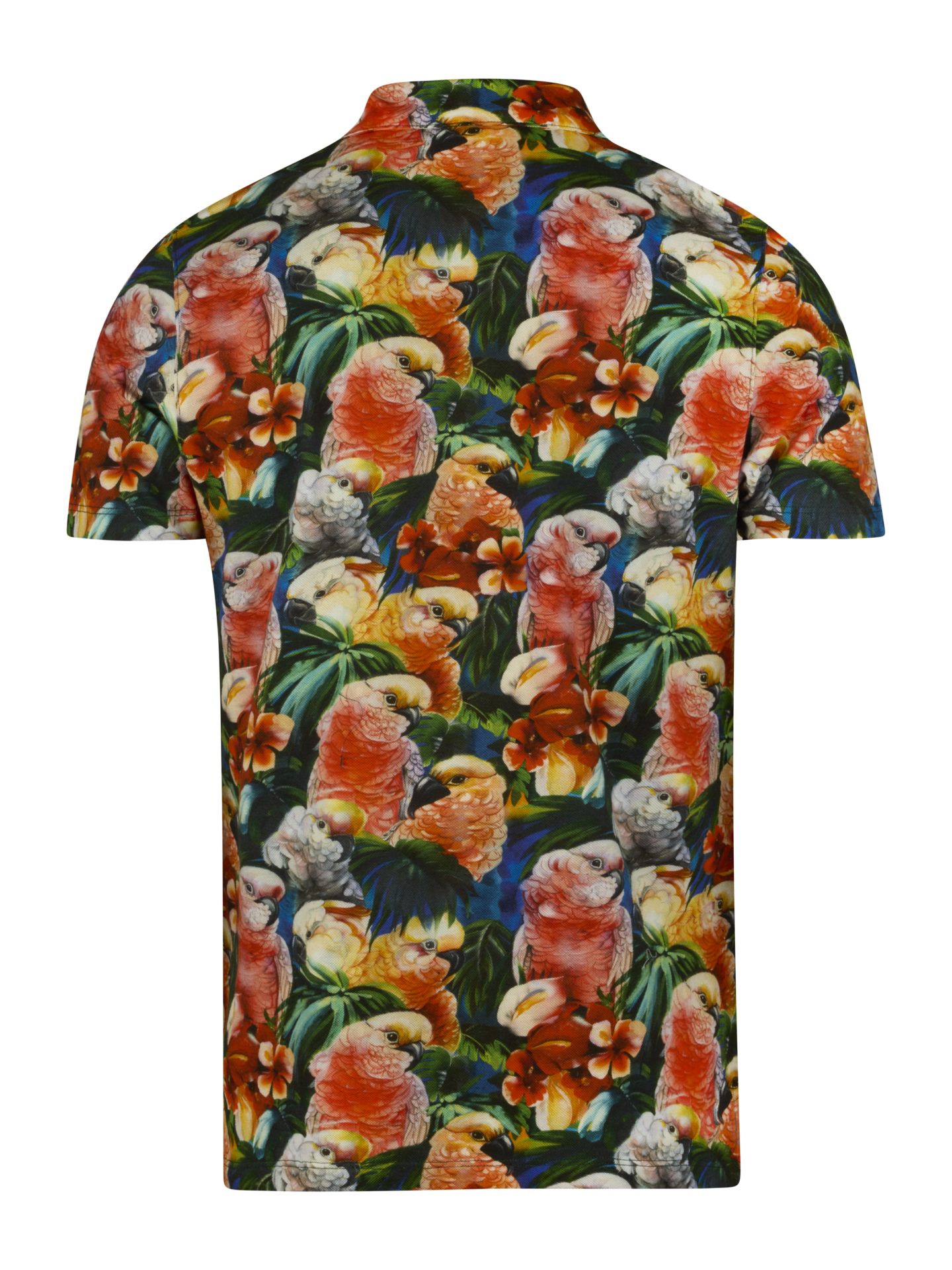 Light red Patterned Polo Shirt