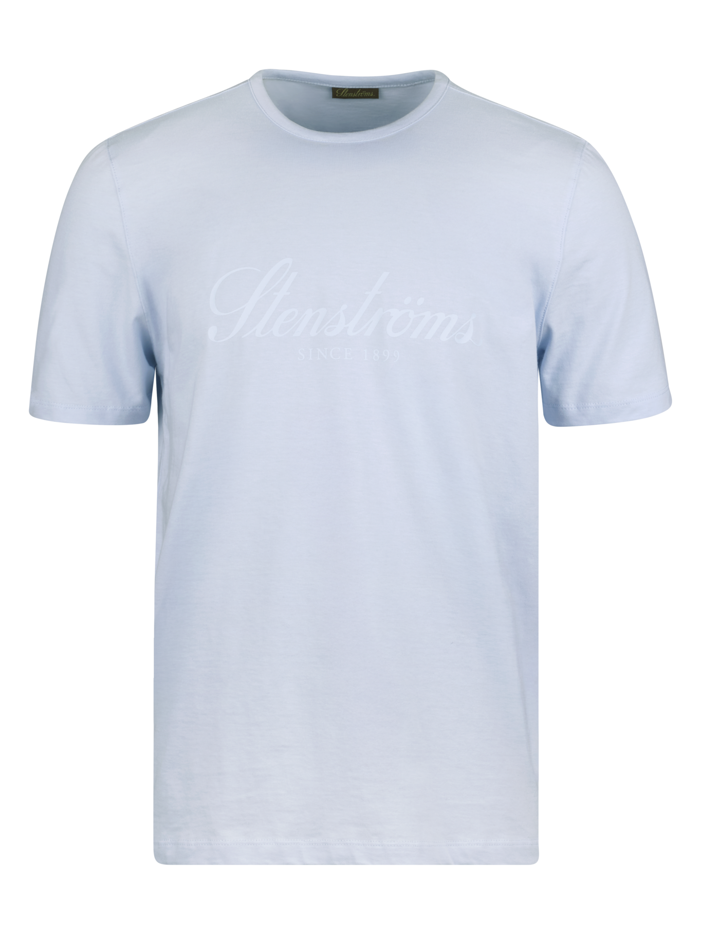 Lyseblå T-shirt i bomuld
