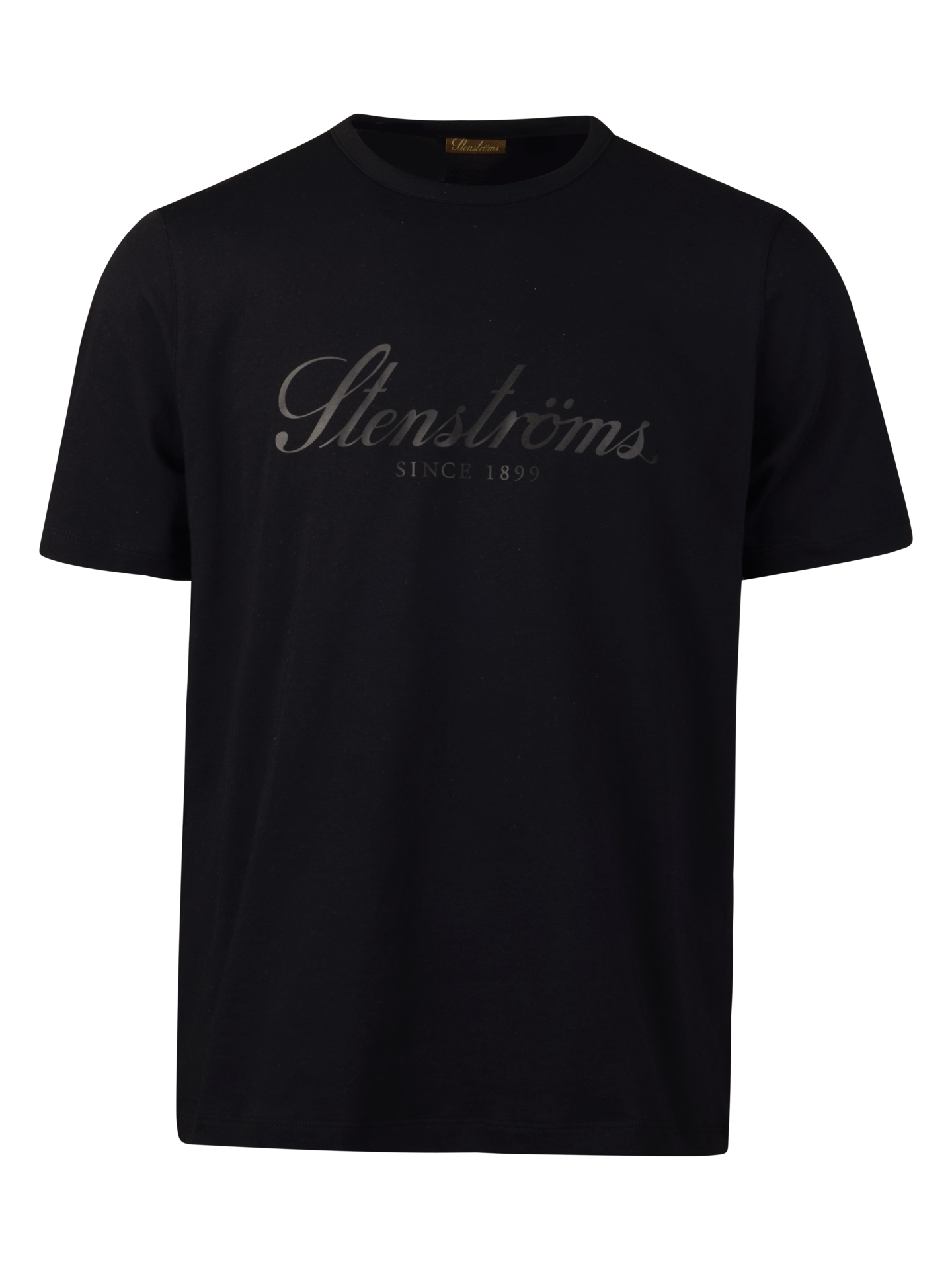 Stenströms Svart Bomulls T-Shirt | Herr | Pikéer & T-shirts | Storlek: M | Svart | Enfärgad | Kort Ärm