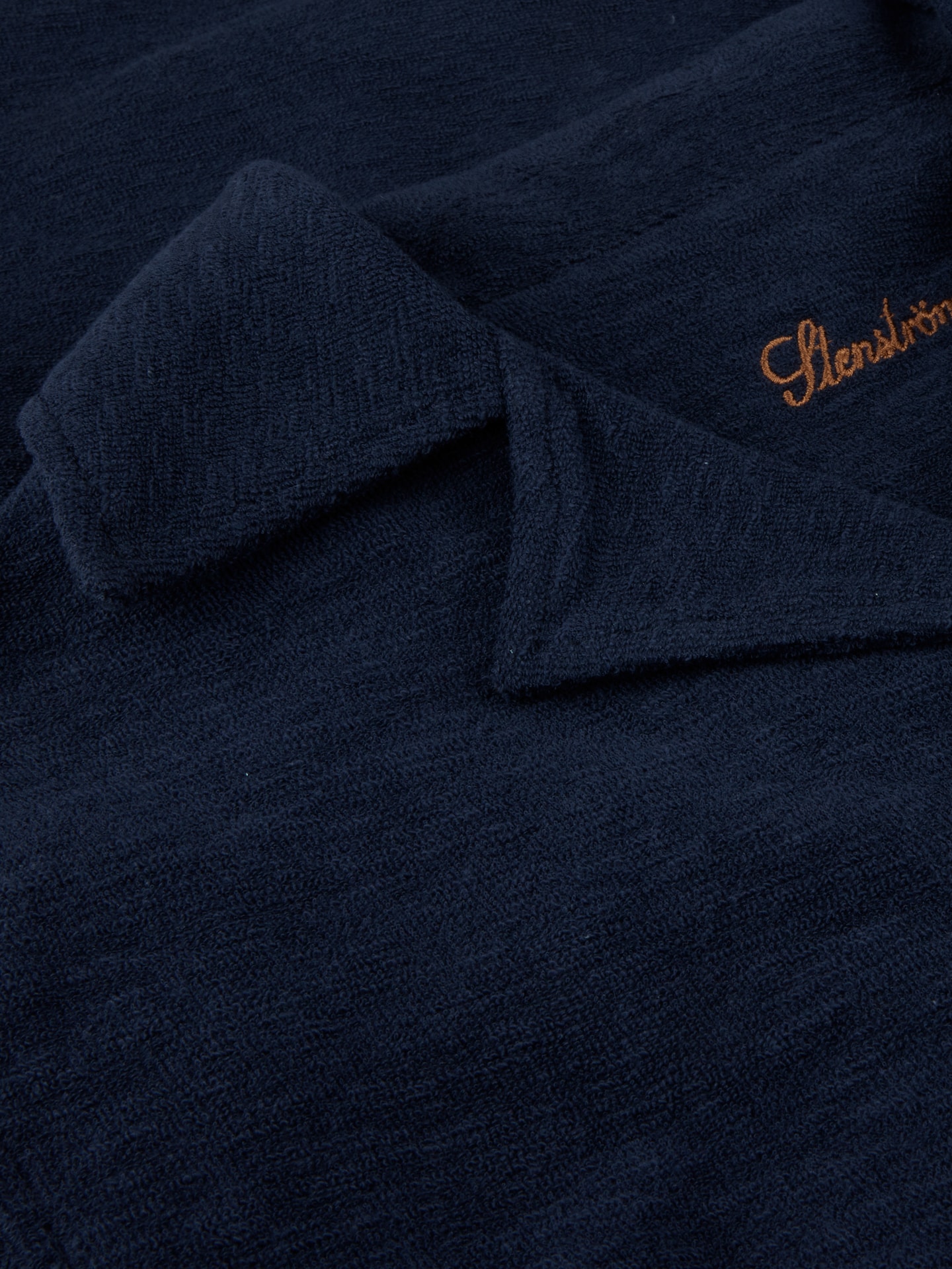 Dark blue Terry Polo Shirt 