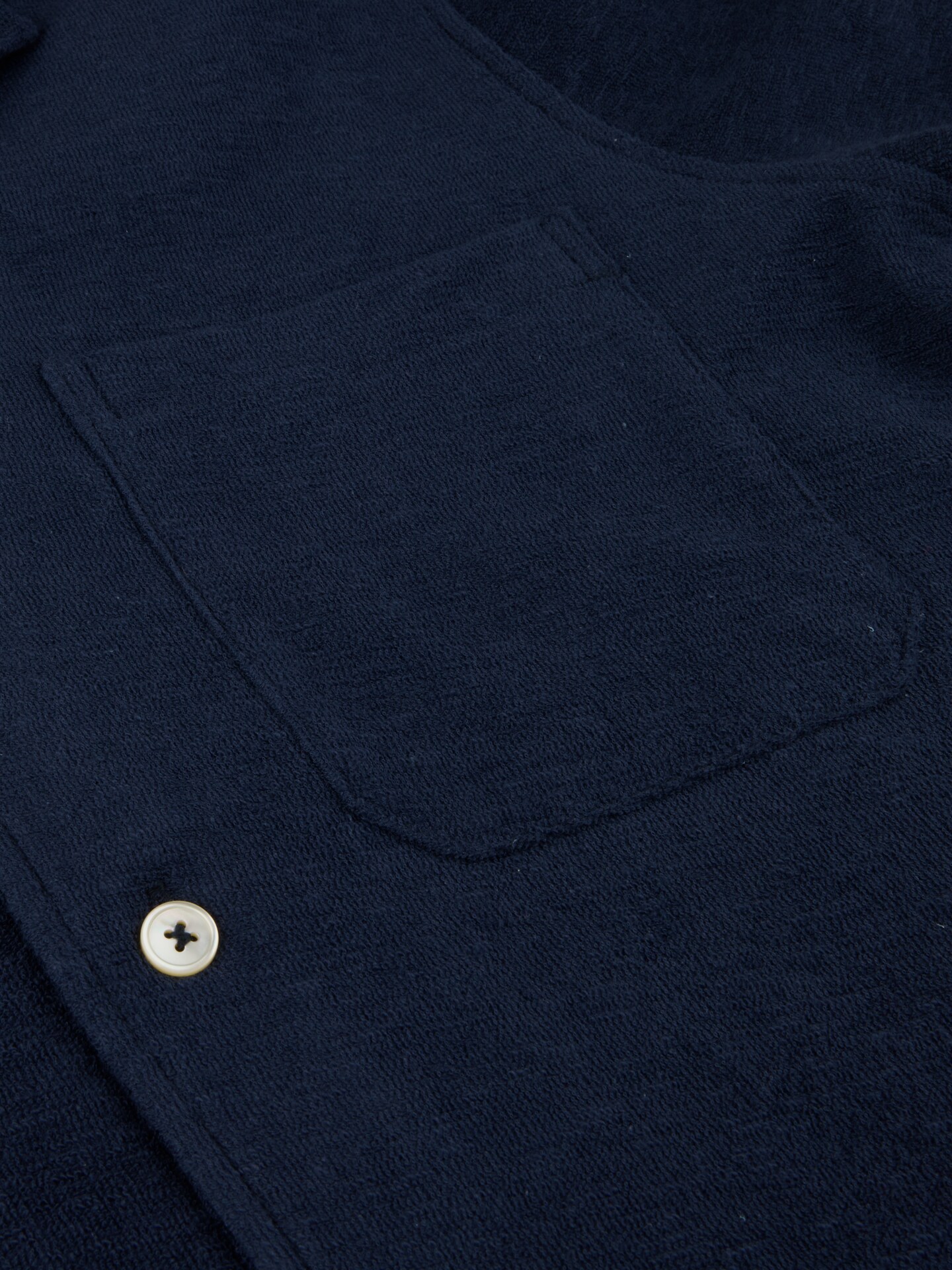 Dark blue Terry Polo Shirt 