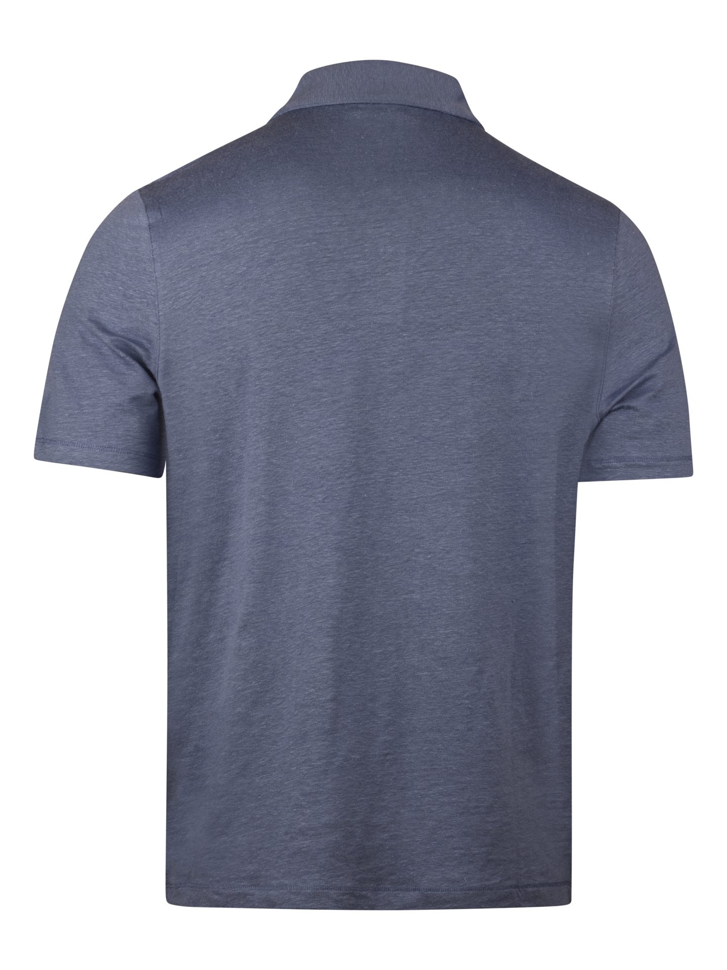Dark blue Linen Polo Shirt 