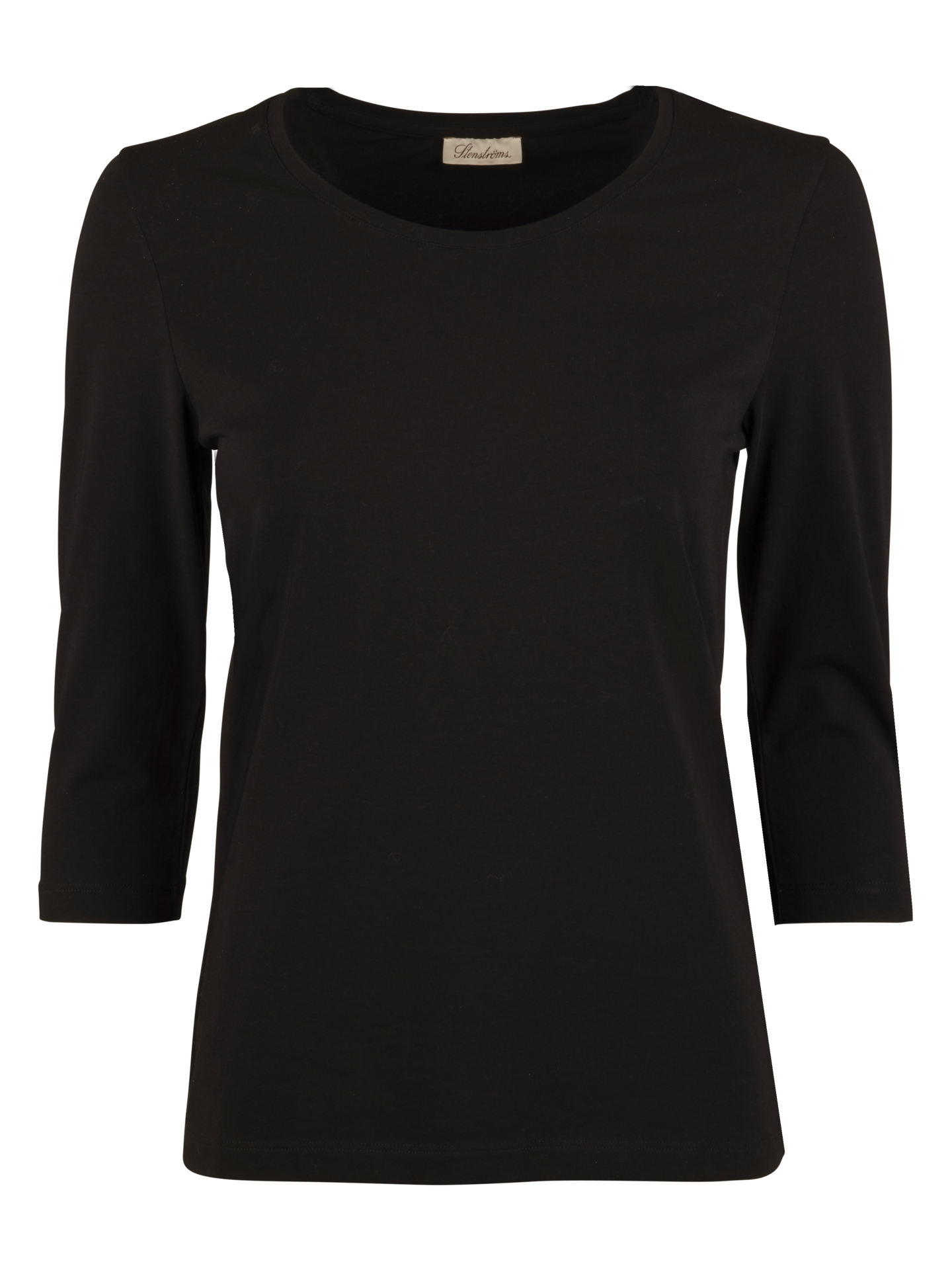 Stenströms Gigi Black Jersey T-shirt | Women | Tops | Size: S | Black | Solid | Short Sleeves
