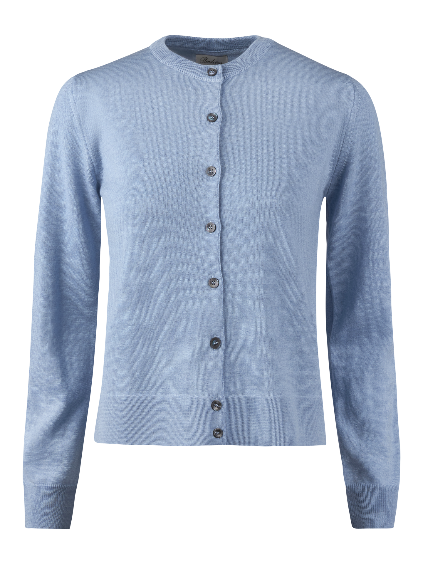 Stenströms Sigrid Blue Merino Wool Cardigan | Women | Women's knitwear & sweaters | Size: L | Blue | Solid | Long Sleeves