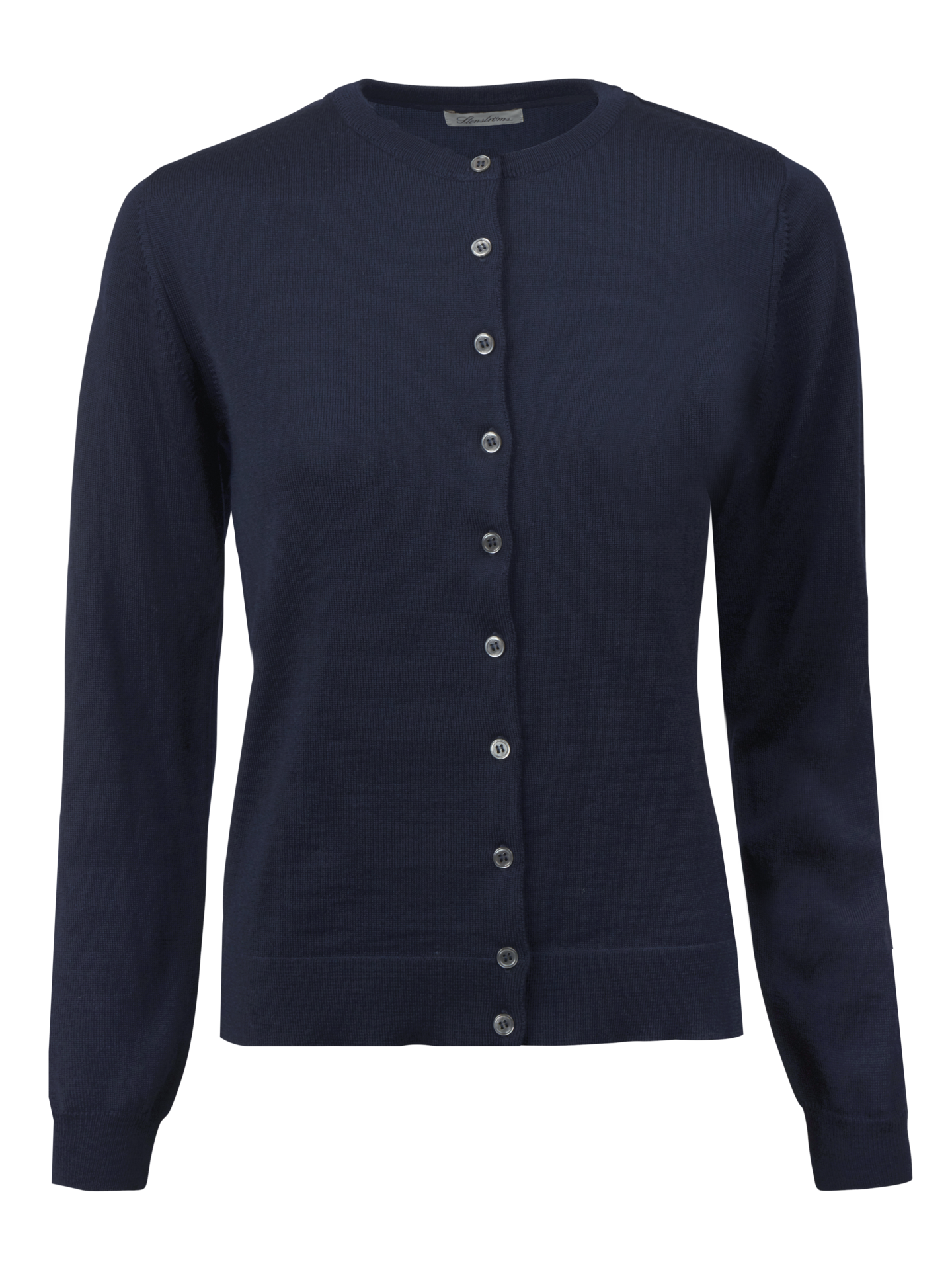 Sigrid Navy Merino Wool Cardigan