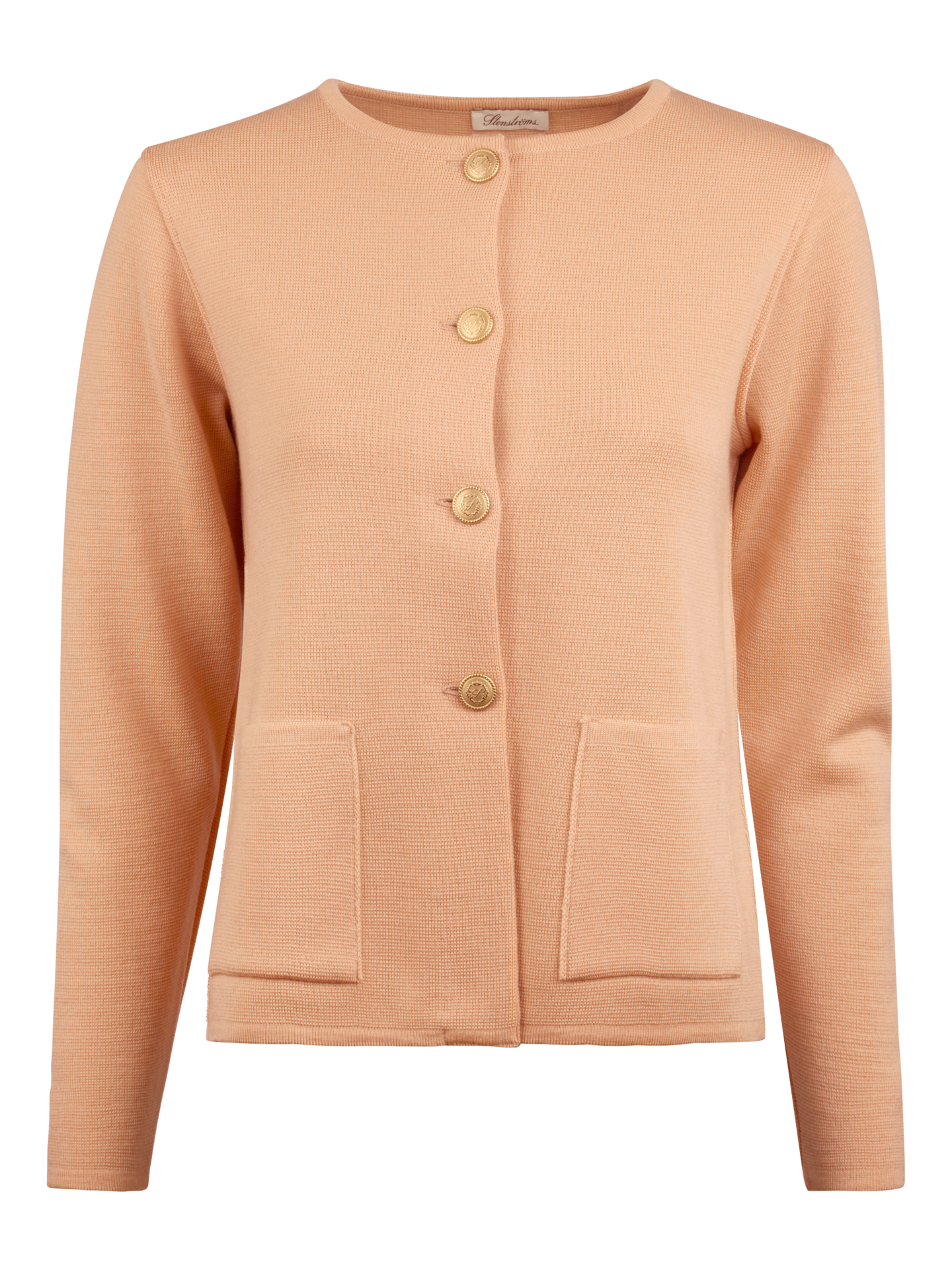 Stenströms Stina Orange Merinoullskofta | Dam | Damtröjor & Stickat | Storlek: L | Orange | Enfärgad | Lång Ärm