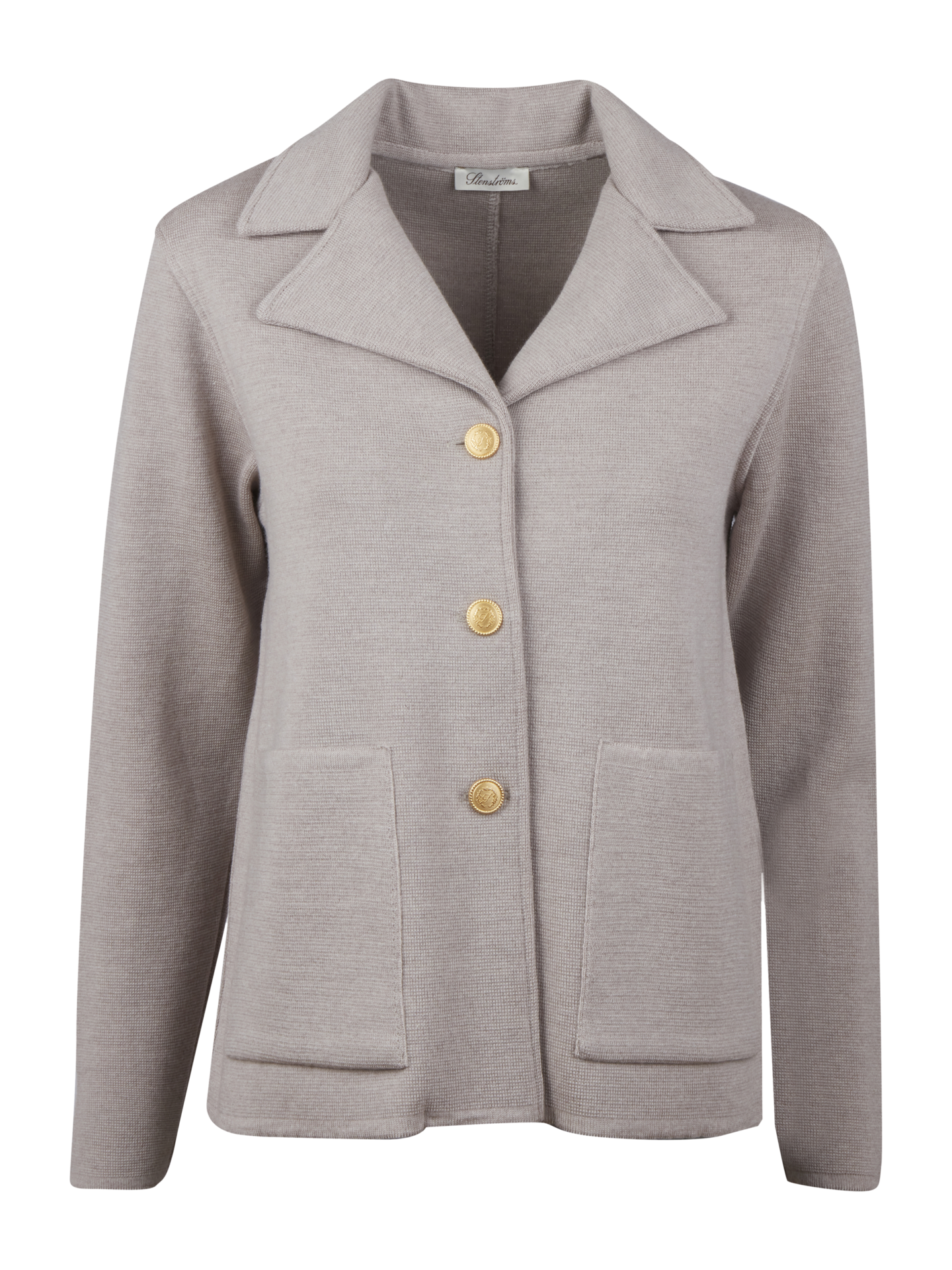 Stenströms Dea Beige Merinoullskofta | Dam | Damtröjor & Stickat | Storlek: XS | Beige | Enfärgad | Lång Ärm