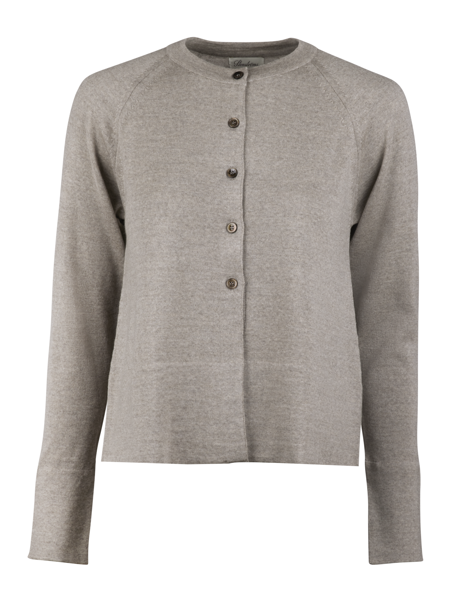 Stenströms Ammie Beige Merinoullskofta | Dam | Damtröjor & Stickat | Storlek: S | Beige | Enfärgad | Lång Ärm