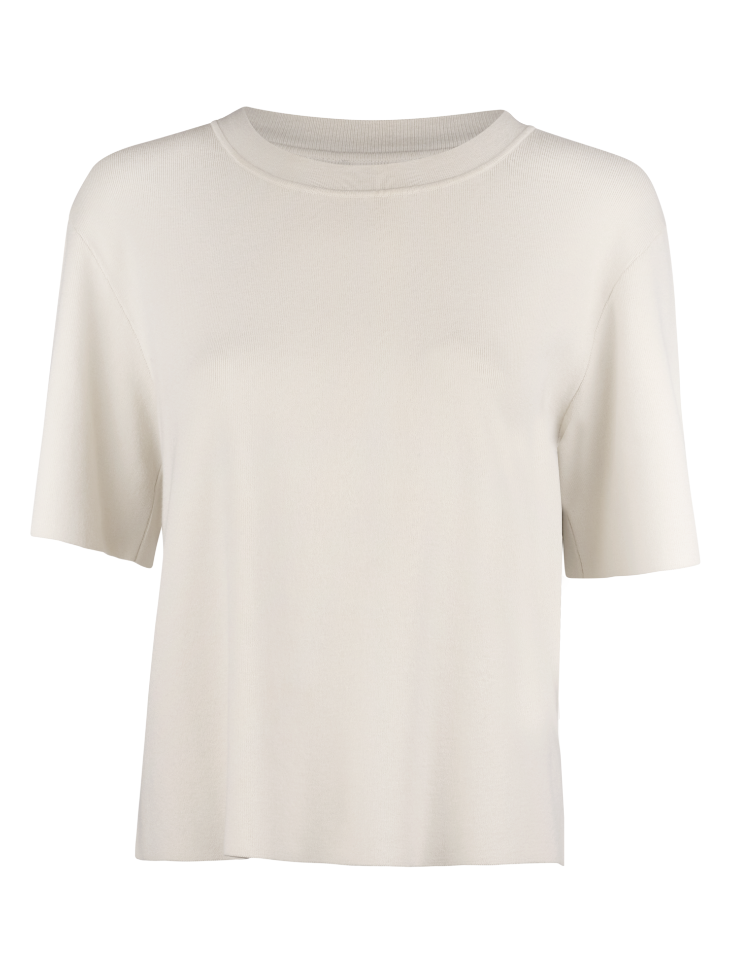 Stenströms Juliana Offwhite Stickad Top | Dam | Damtröjor & Stickat | Storlek: L | Offwhite | Enfärgad | Kort Ärm