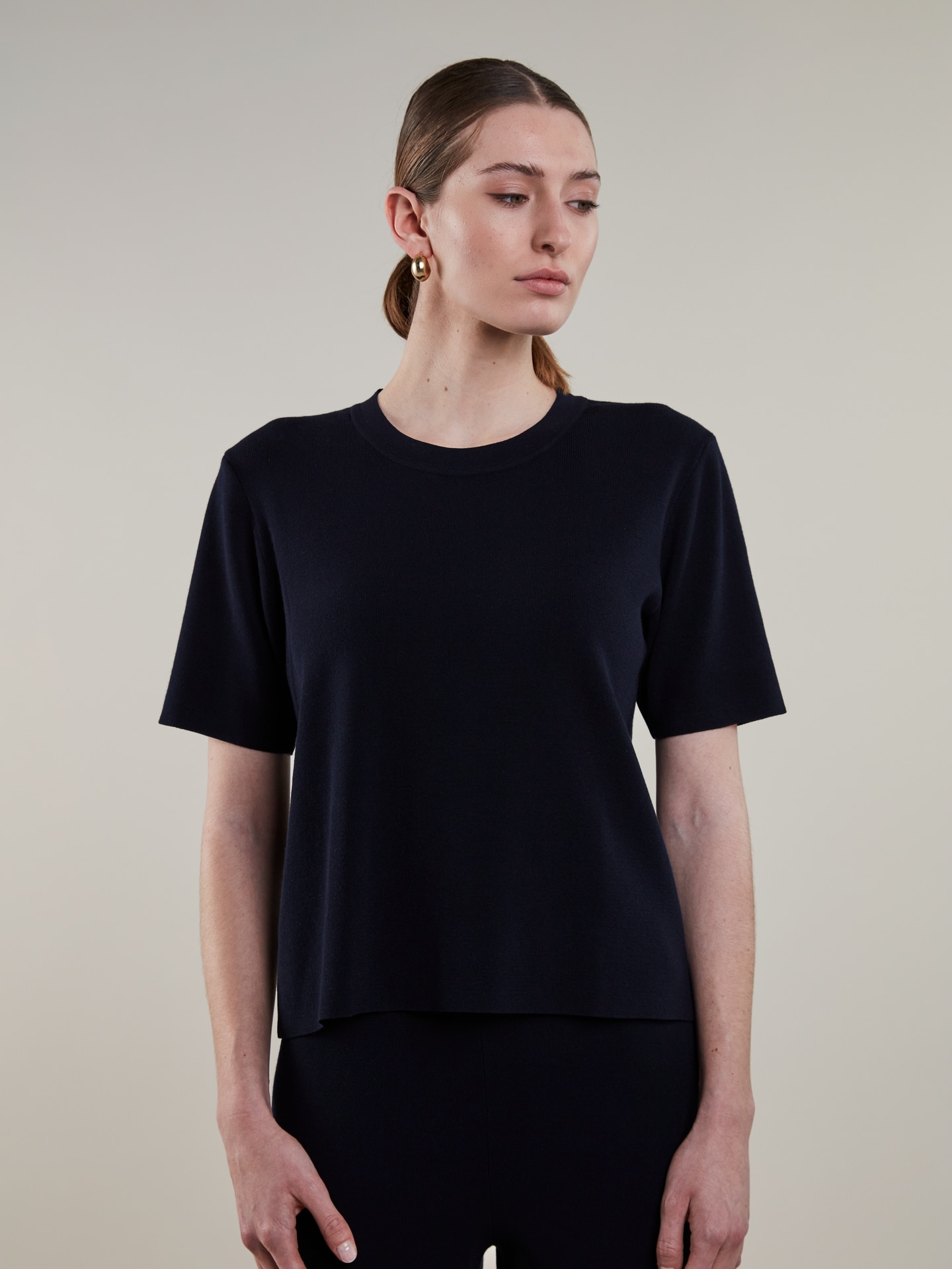 Juliana Navy blau Strickoberteil