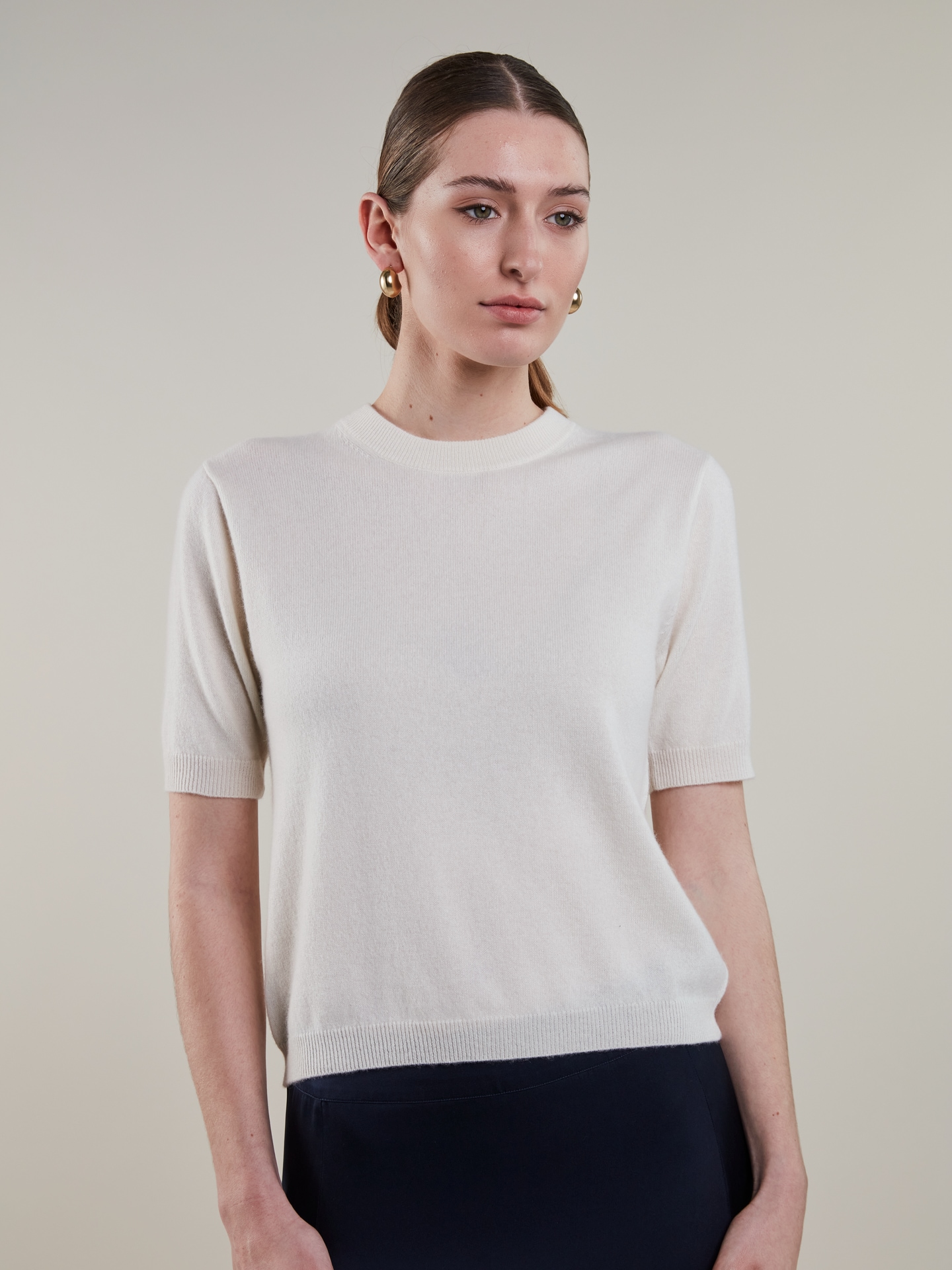 Janet Offwhite kasjmirtopp