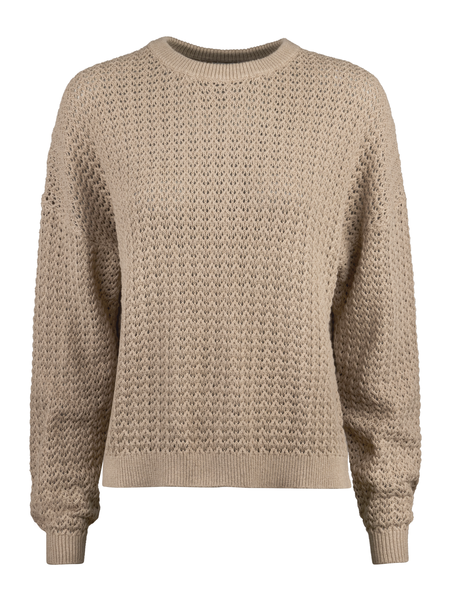 Stenströms Josephine Beige Stickad Tröja | Dam | Damtröjor & Stickat | Storlek: M | Beige | Enfärgad | Lång Ärm