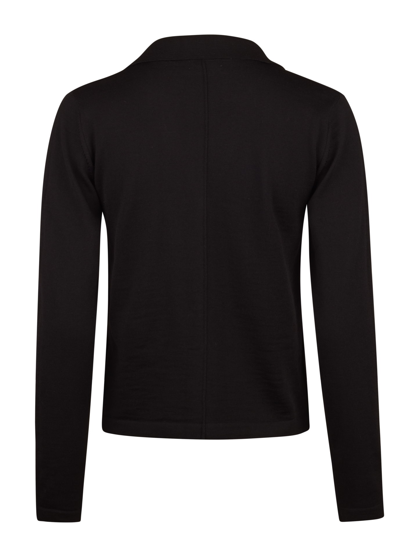 Janessa Black Merino Wool Cardigan 