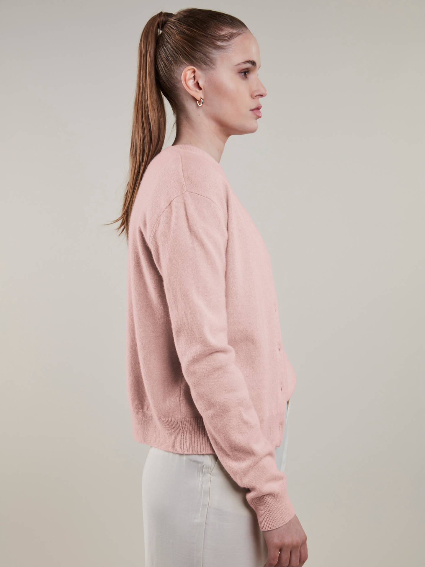 Judith Light pink Cashmere Cardigan