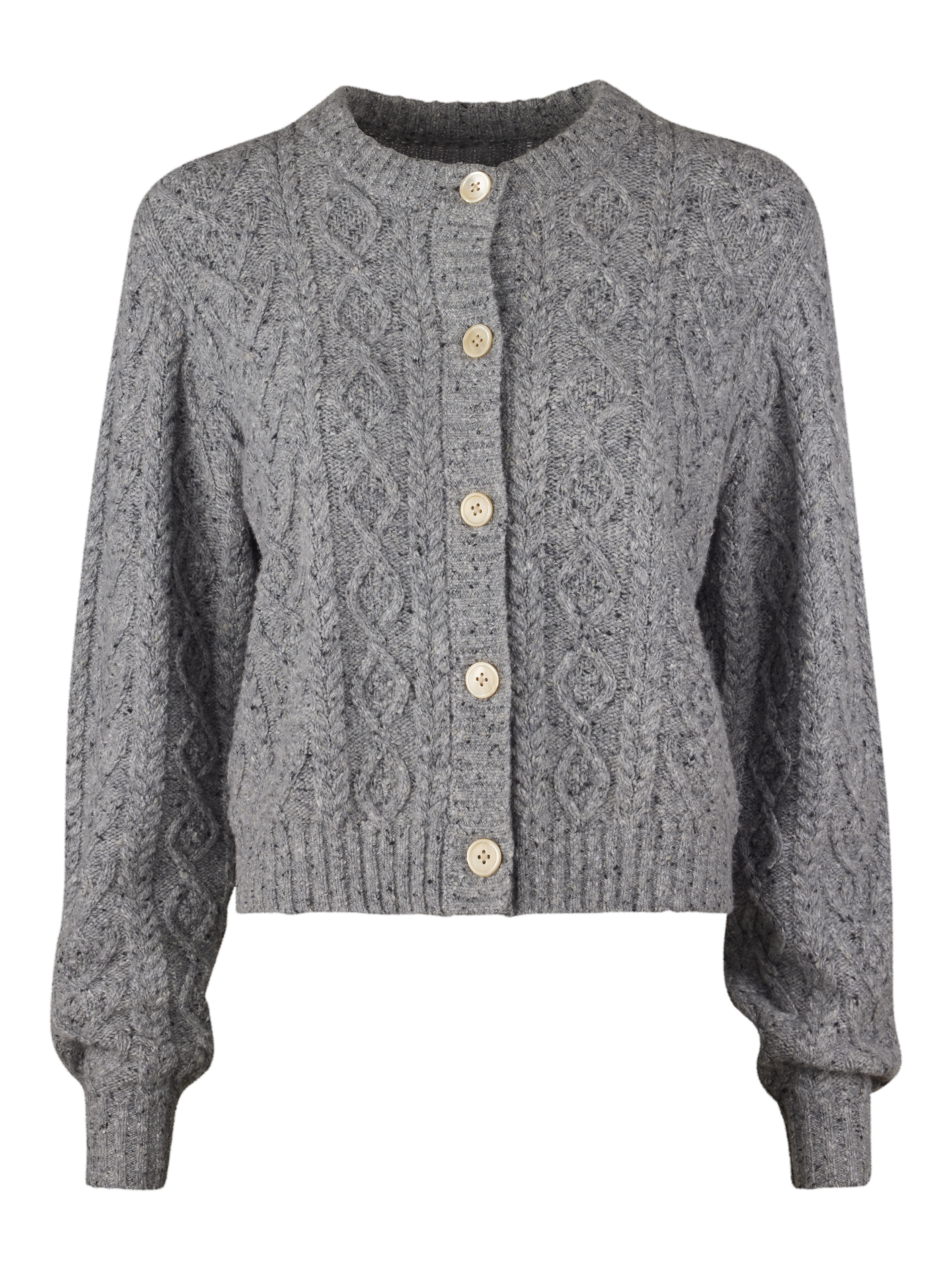Karita Light grey Knitted Cardigan