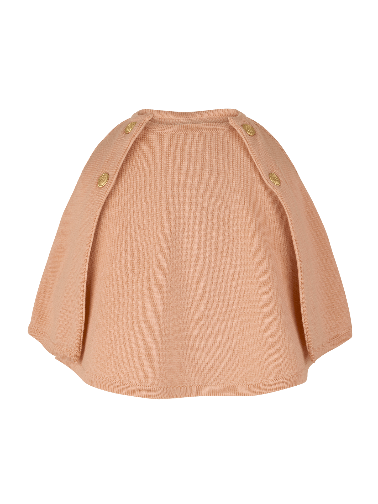 Stenströms Ines Orange Merino Wool Childrens Poncho | Women | Women's knitwear & sweaters | Size: XS | Orange | Solid