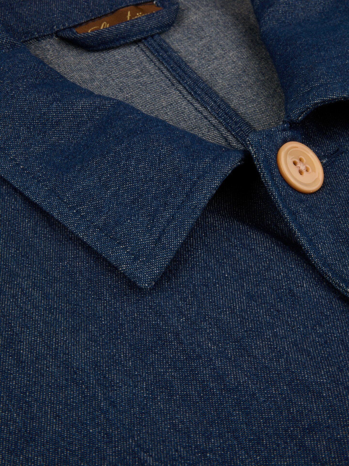 Mörkblå Denim Overshirt