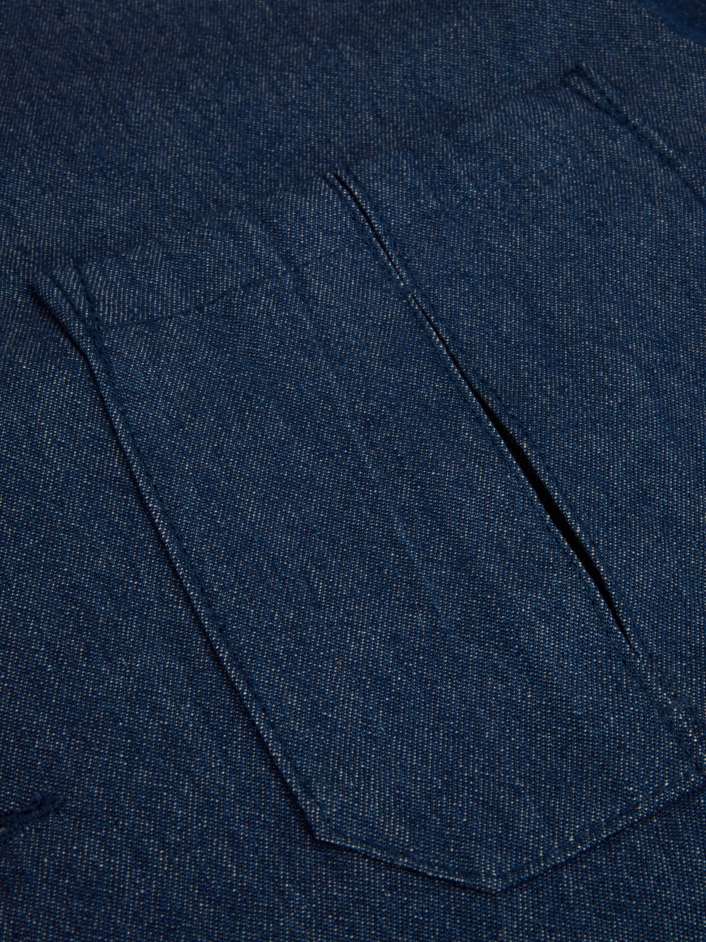 Mörkblå Denim Overshirt