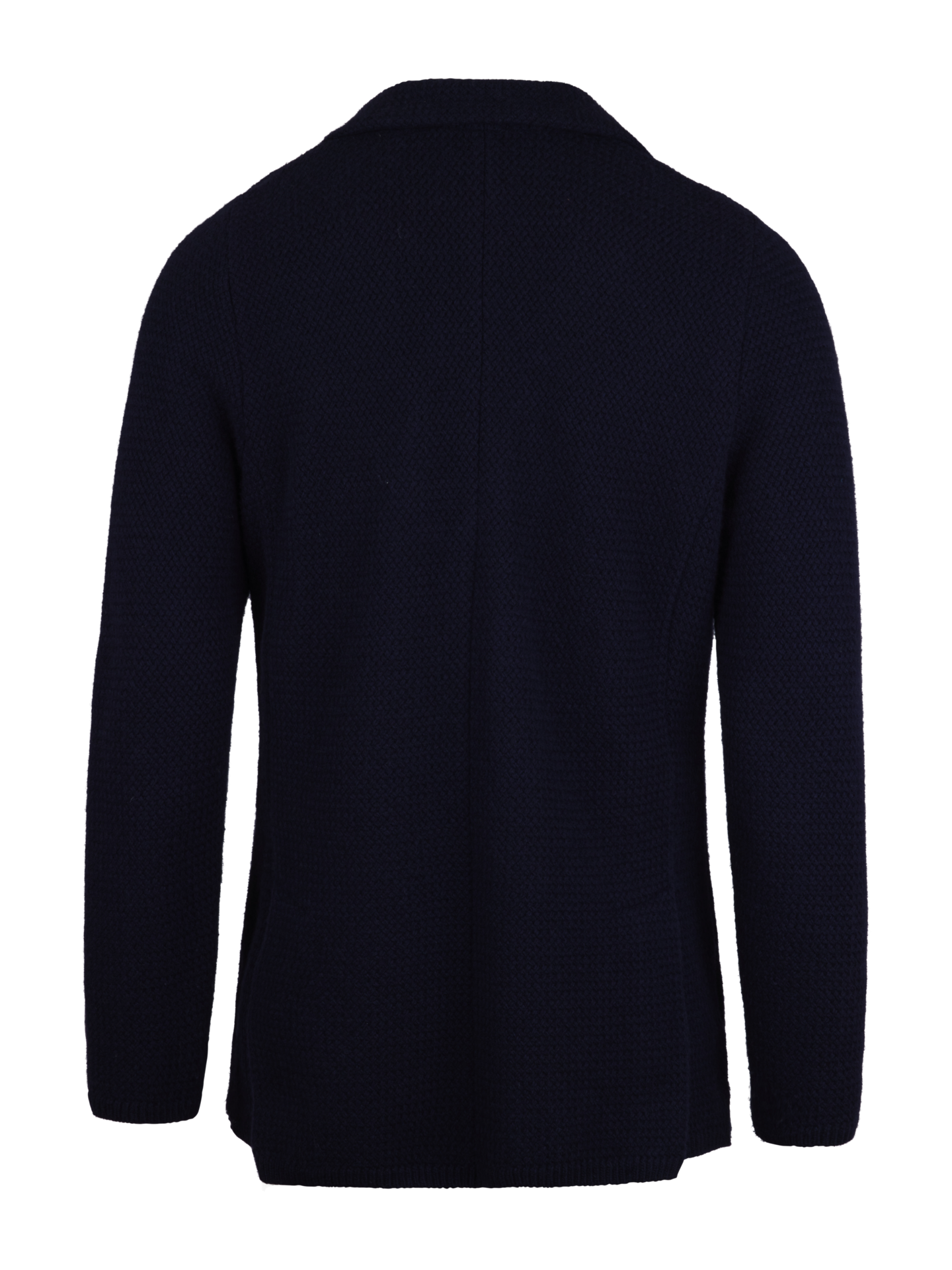 Navy Textured Merino Wool Blazer Stenstroms