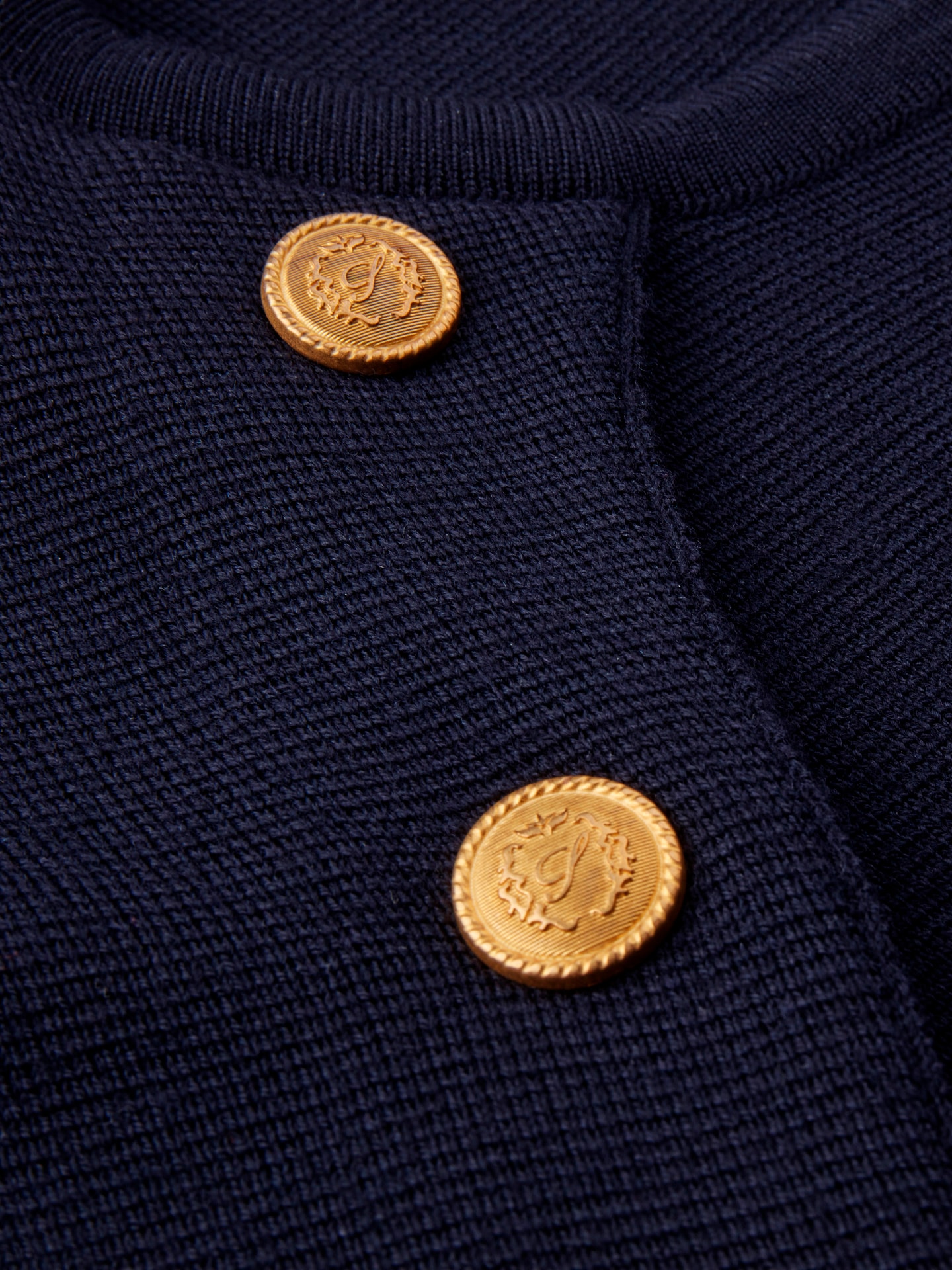 Mary Navy Merino Wool Cape