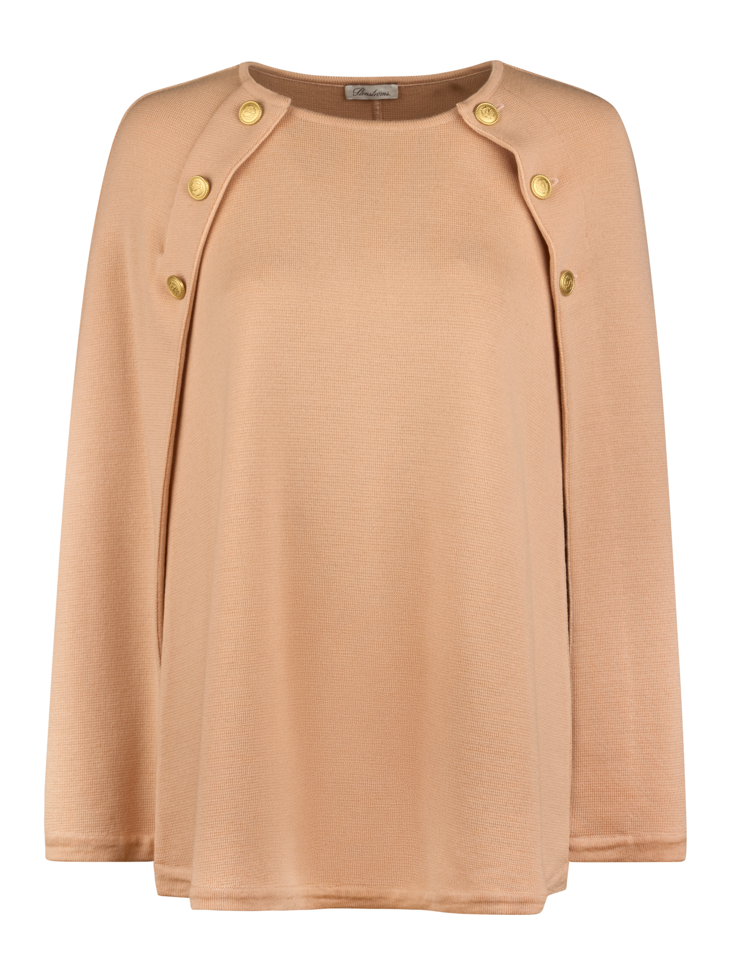Stenströms Mary Orange Merinoull Cape | Dam | Damtröjor & Stickat | Storlek: S | Orange | Enfärgad