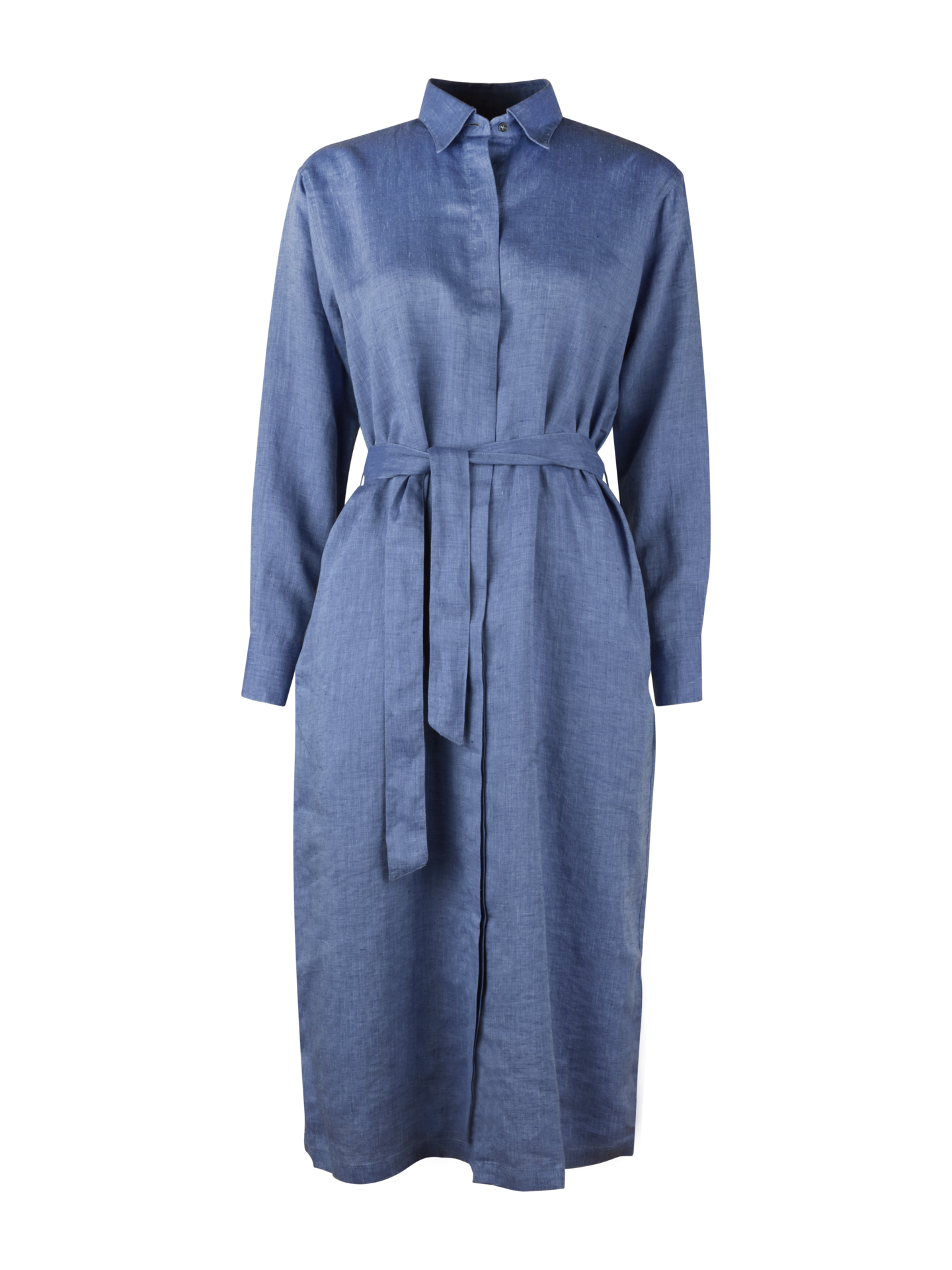 Stenströms Demi Navy Linen Dress | Women | Dresses | Size: 38 | Navy