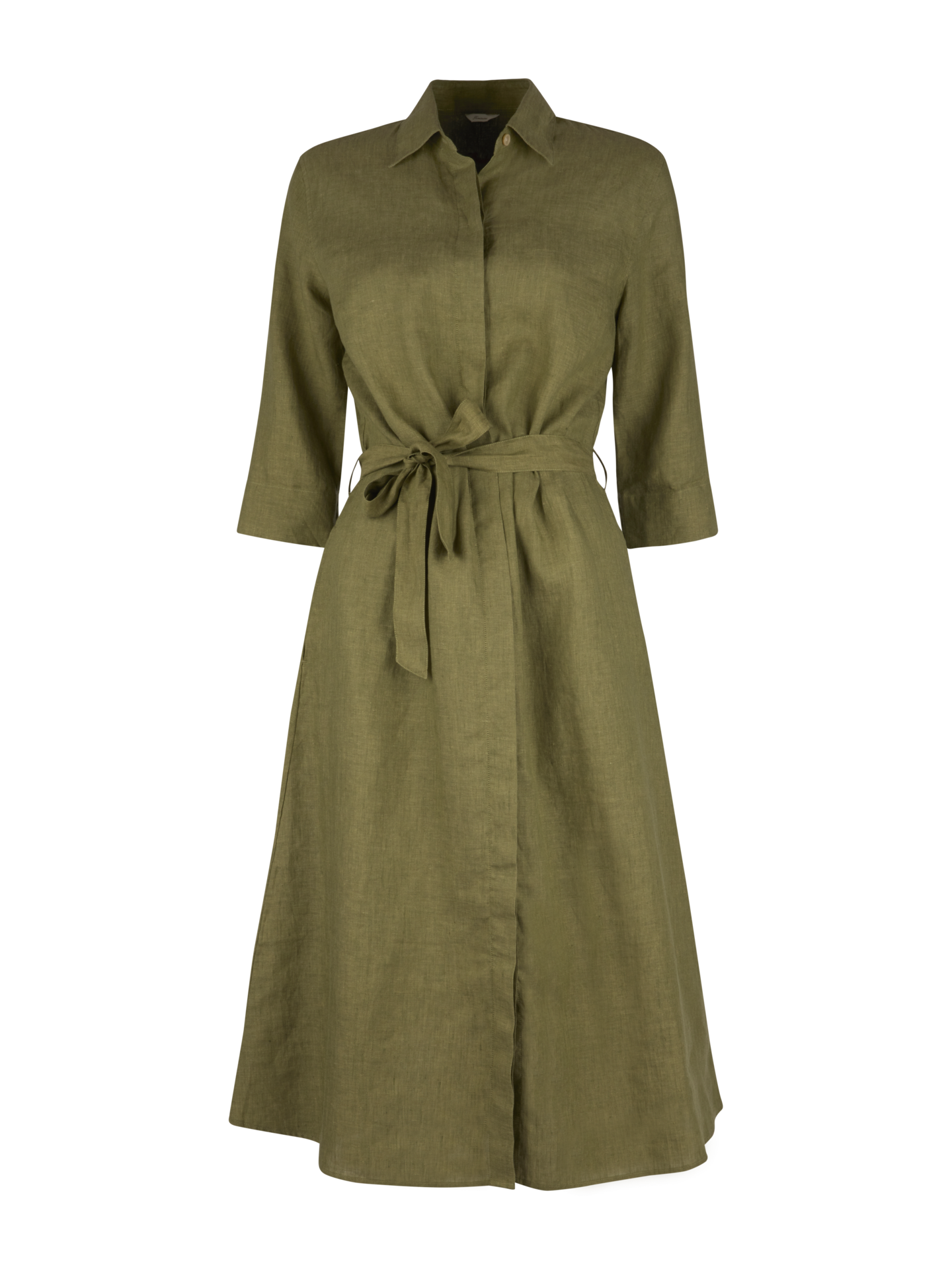 Stenströms Helen Grønn linkjole | Dame | Kjoler | Feminine | Størrelse: XS | Grønn | Solid | 3/4 Ermer